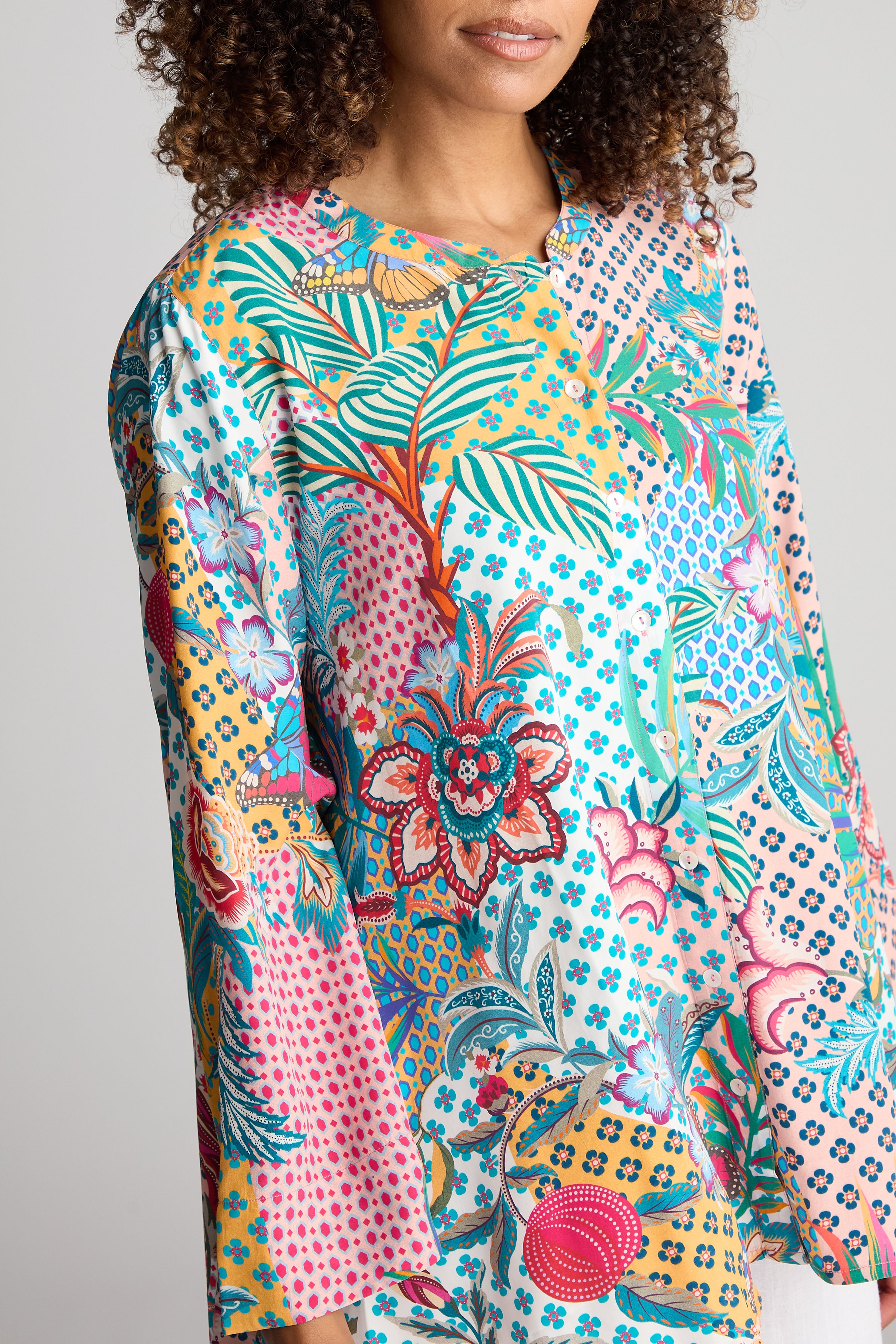 Botanical Patchwork Shirt - Multi