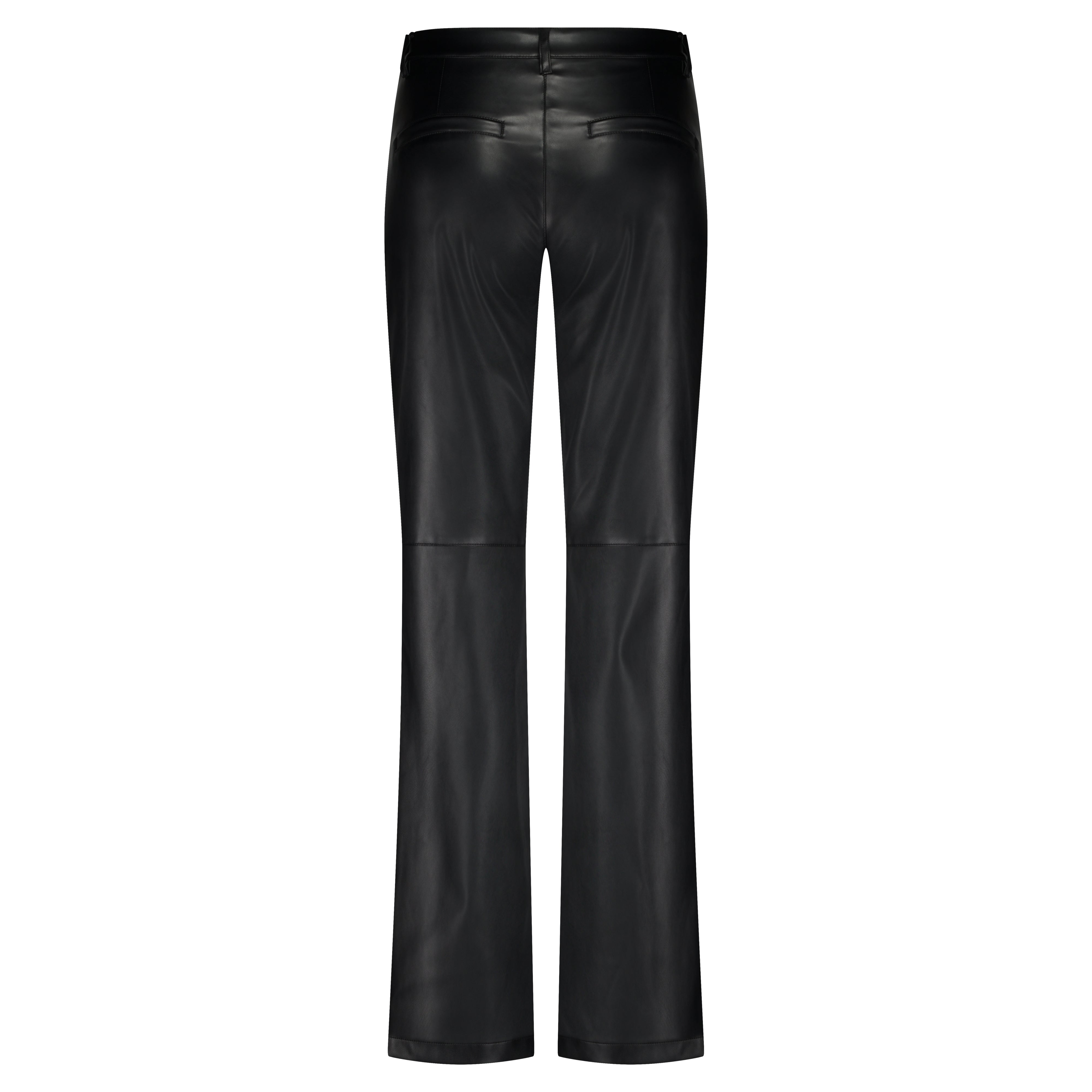 Colette Faux Leather Trousers - Black