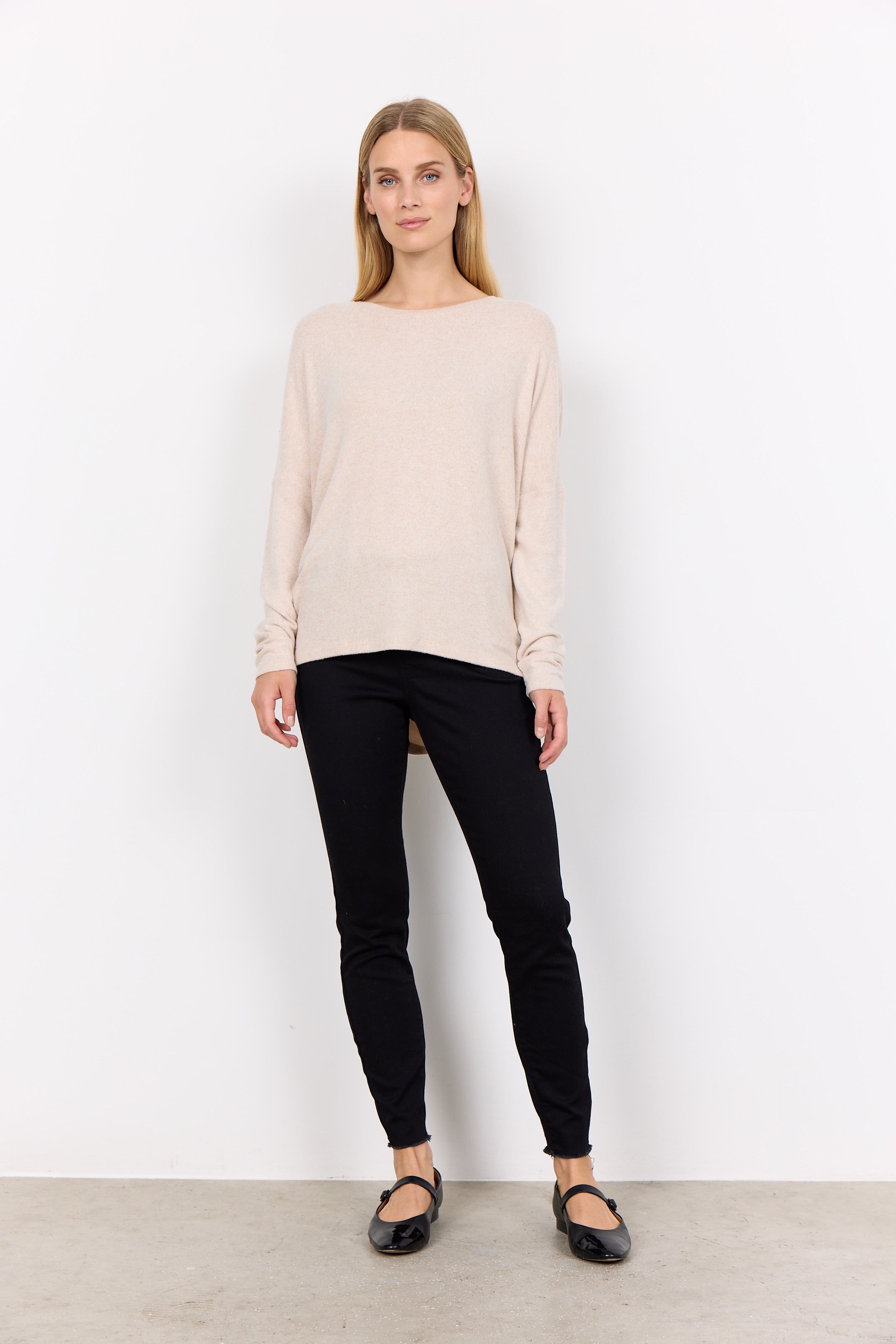 Biara Long Sleeved Top - Cream