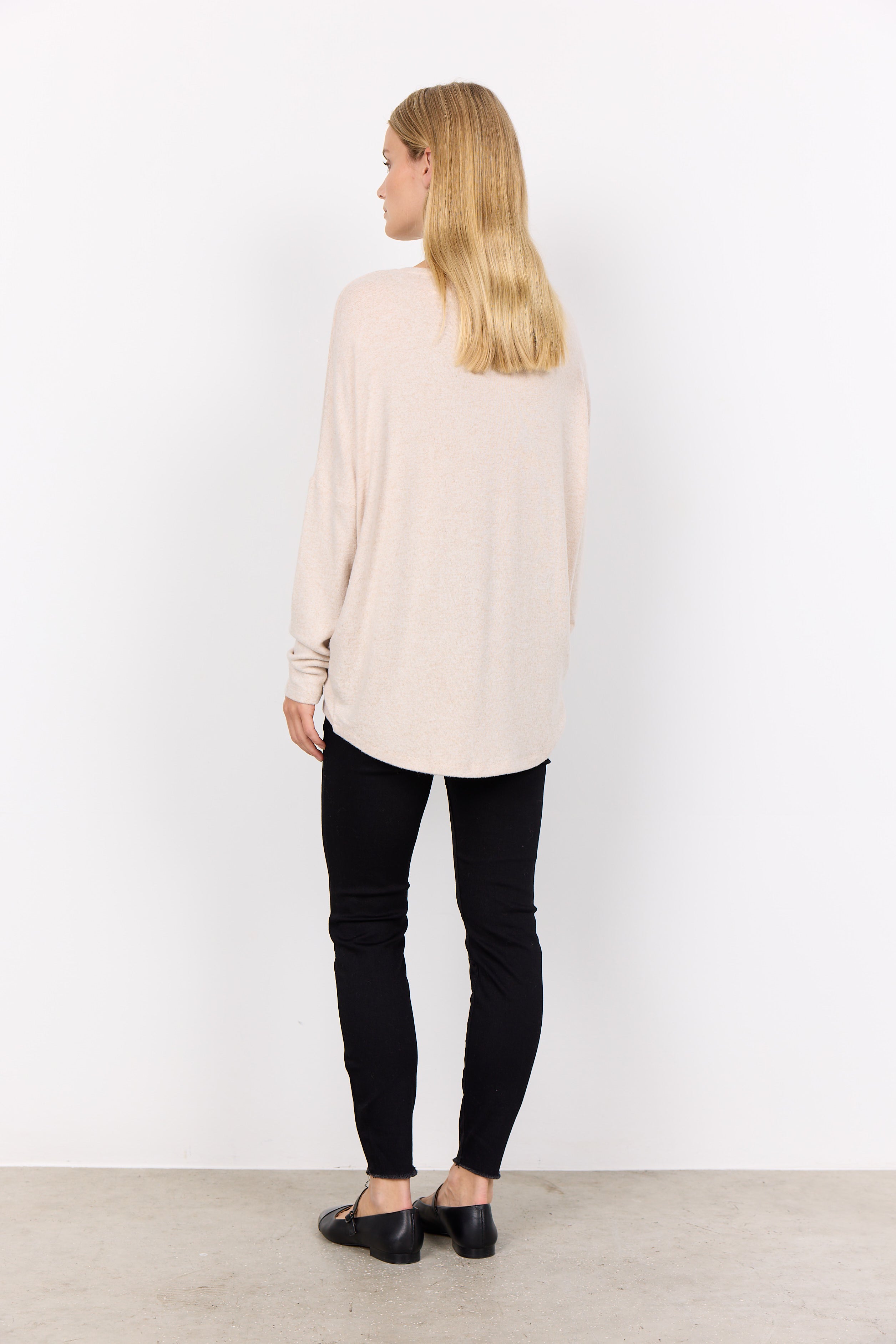 Biara Long Sleeved Top - Cream