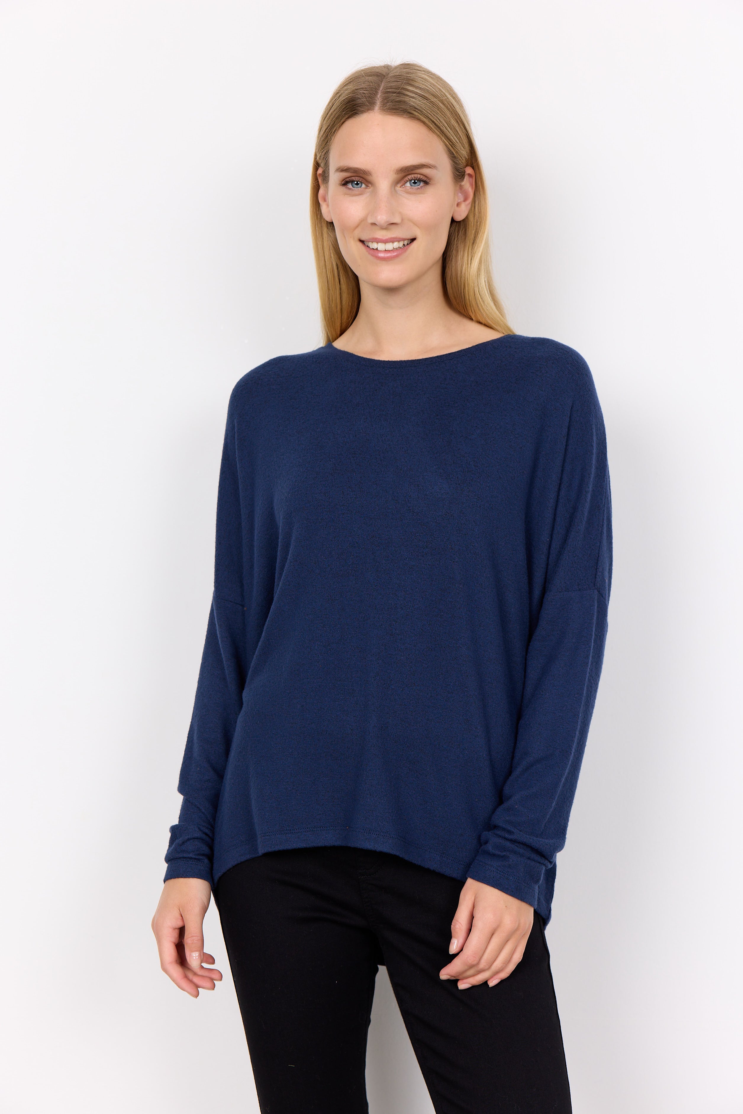 Biara Long Sleeve Top - Royal Blue