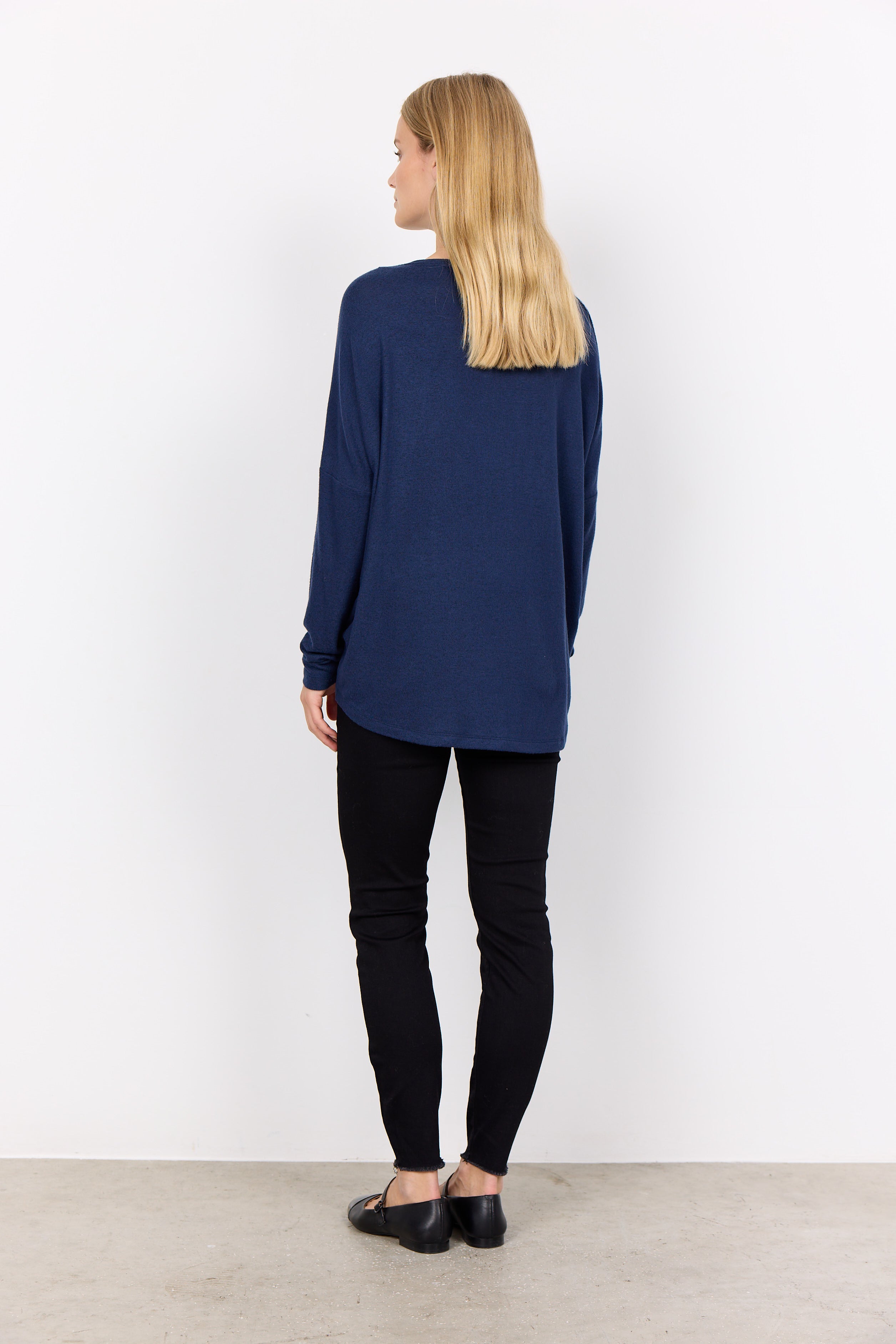 Biara Long Sleeve Top - Royal Blue