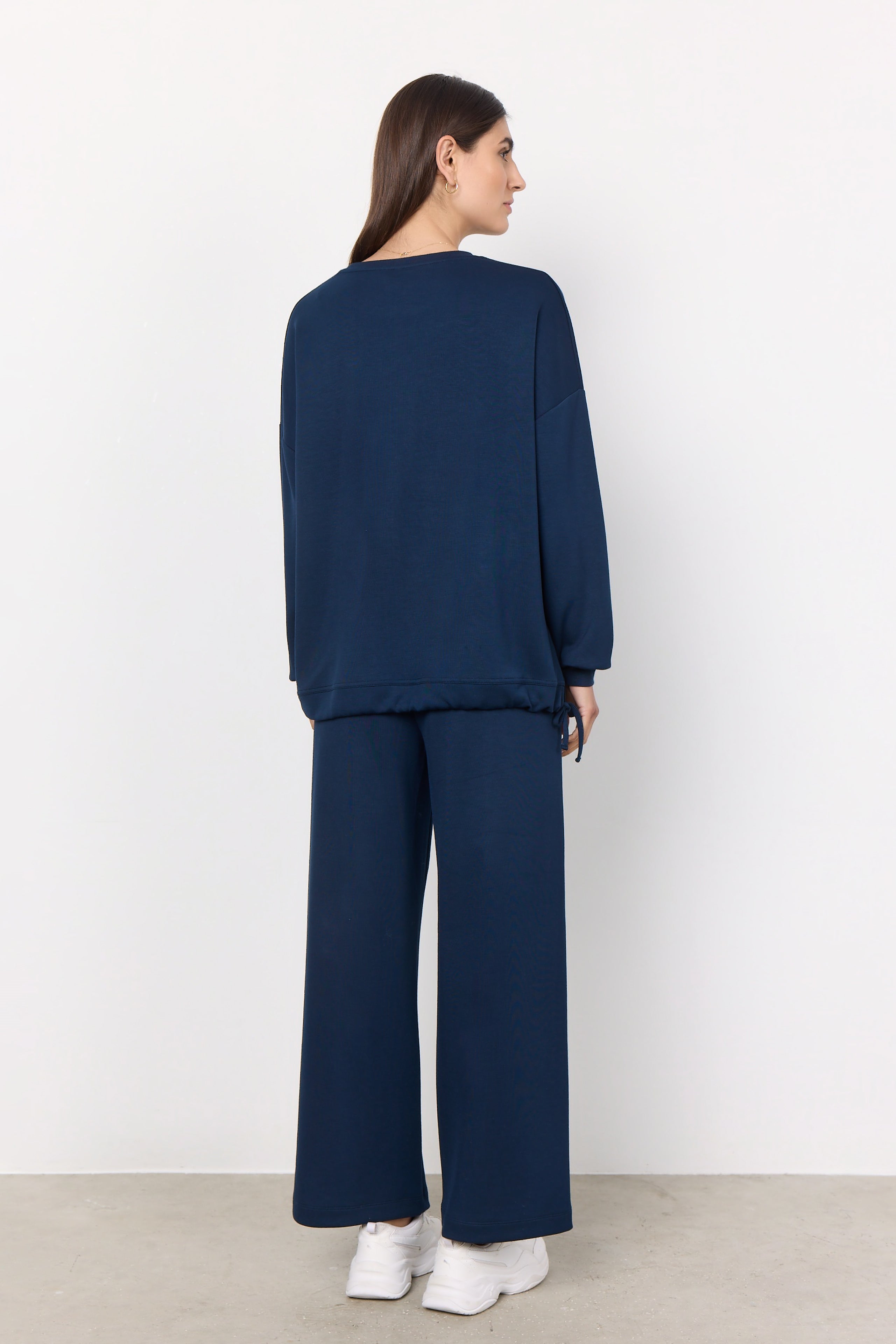 Banu Relaxed Jogger Trousers - Navy Blue