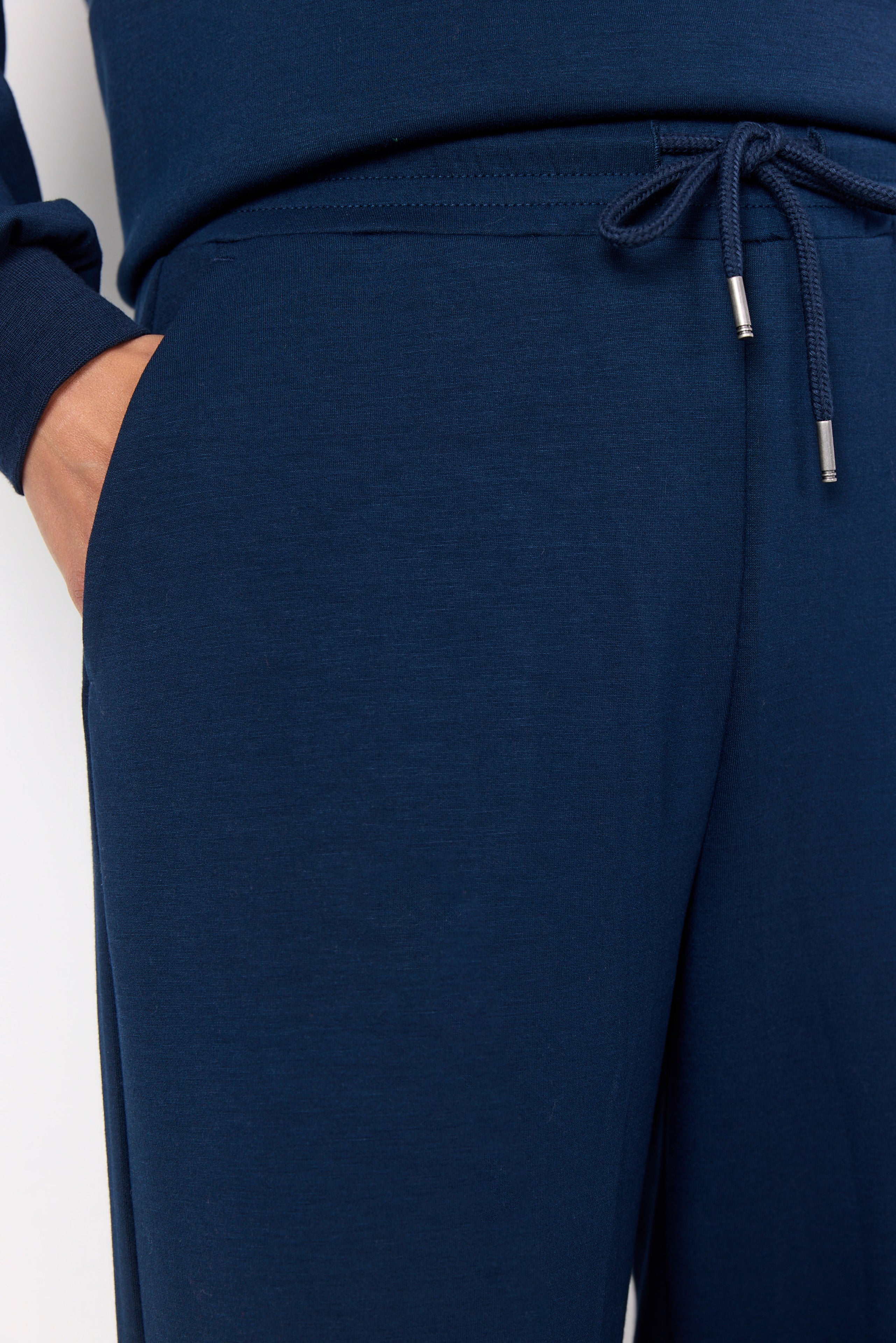 Banu Relaxed Jogger Trousers - Navy Blue