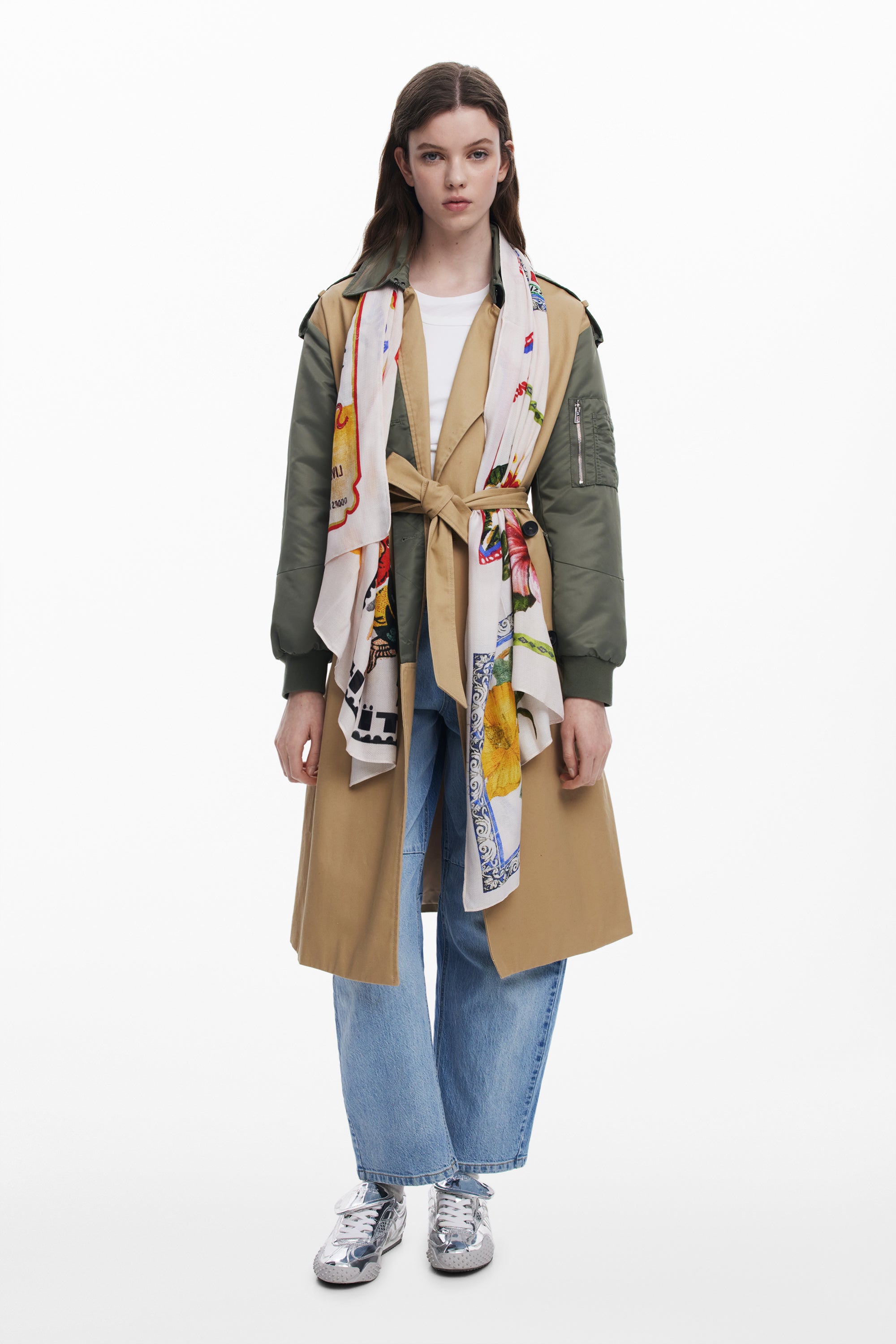 Scarf - White/Multi