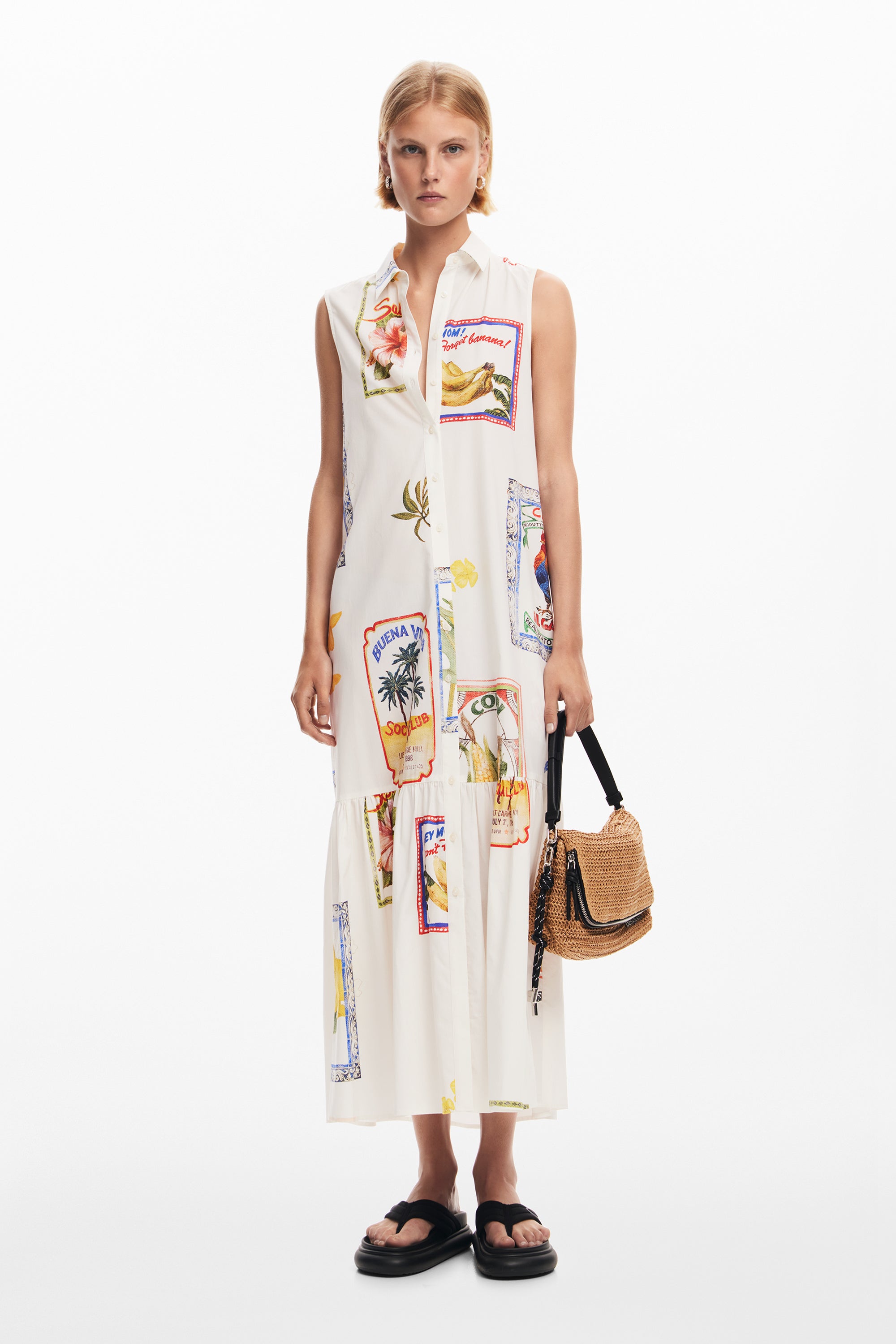 Shirt Dress - White