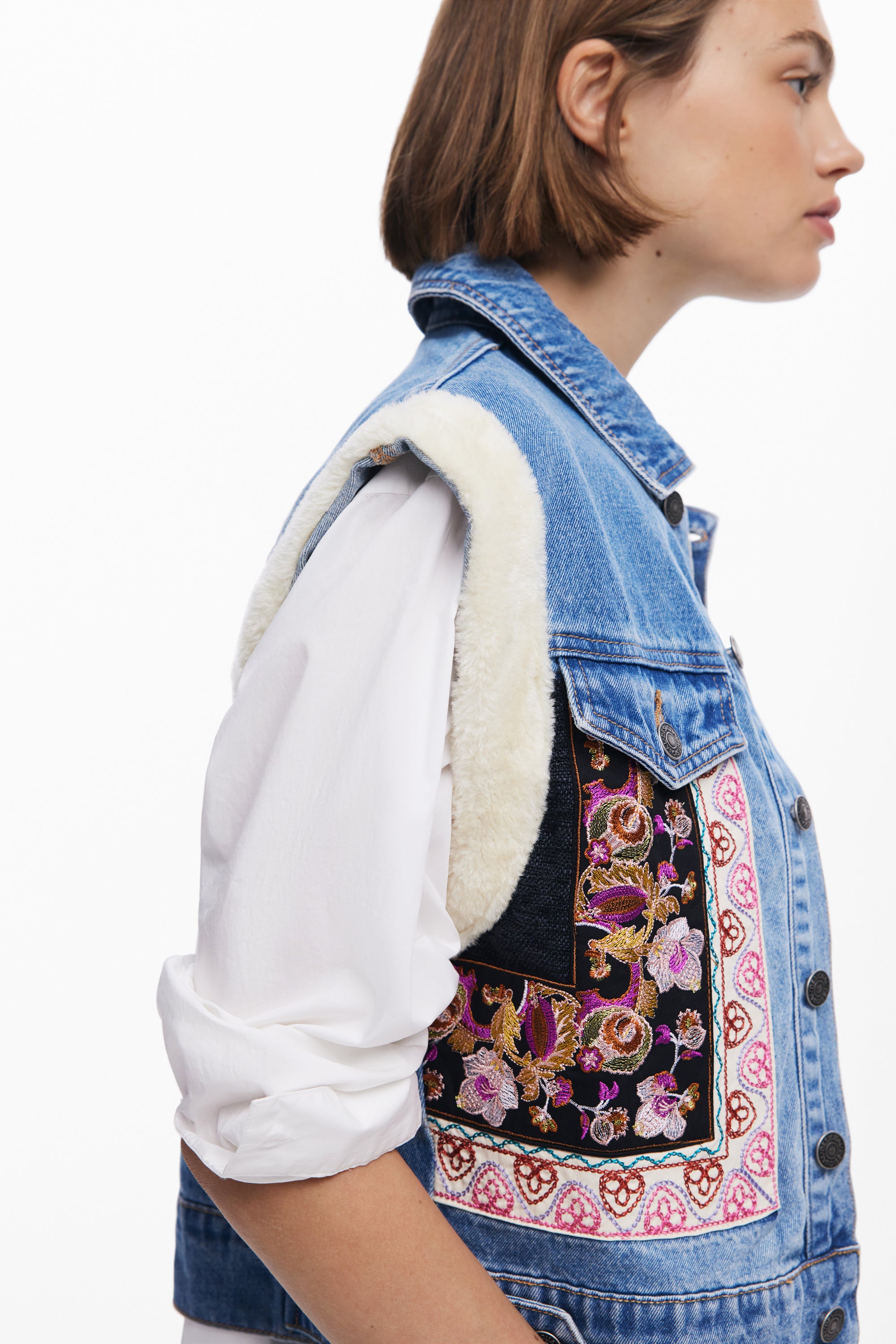 Denim Waistcoat - Multi