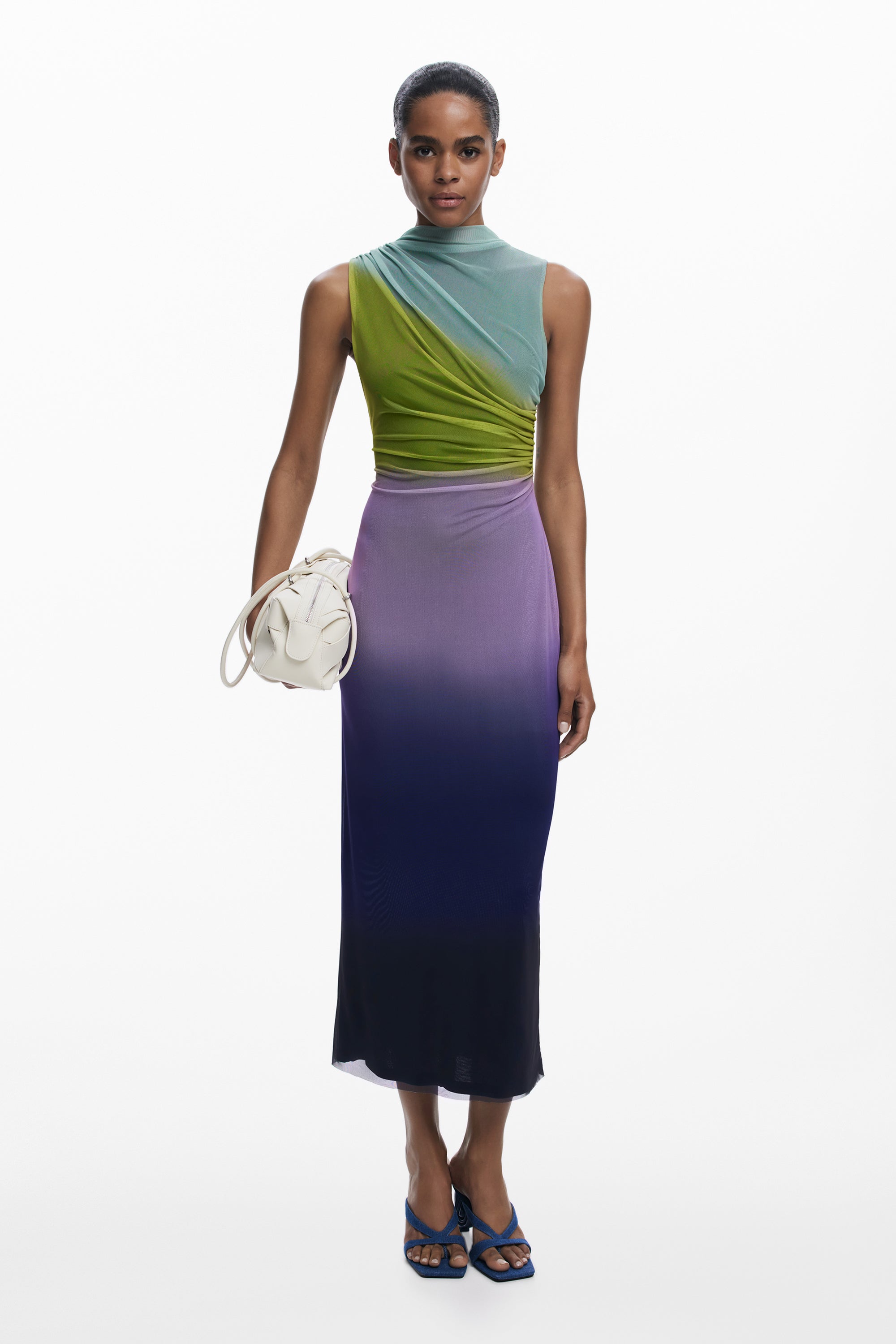 Tulle Midi Dress - Multi