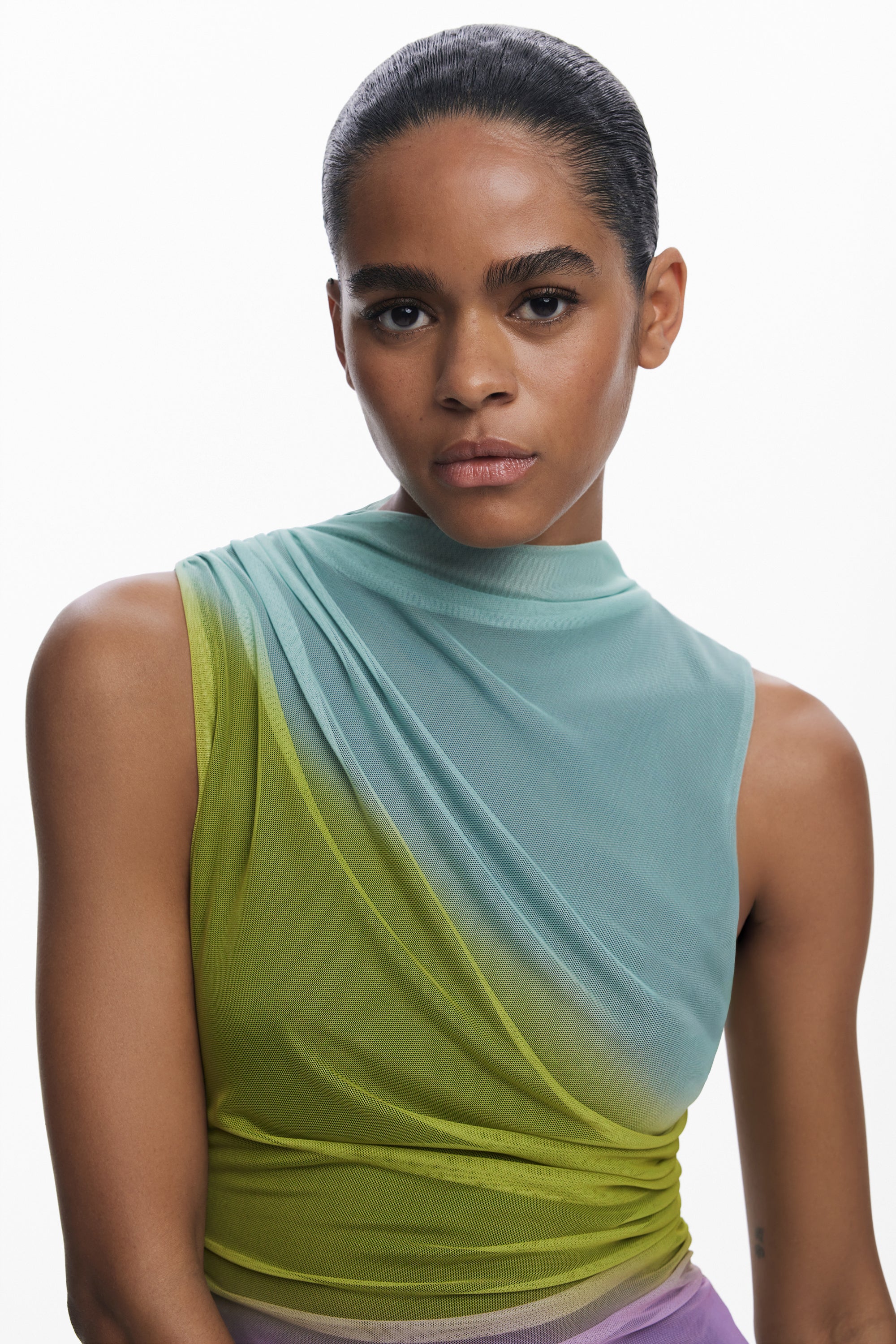 Tulle Midi Dress - Multi