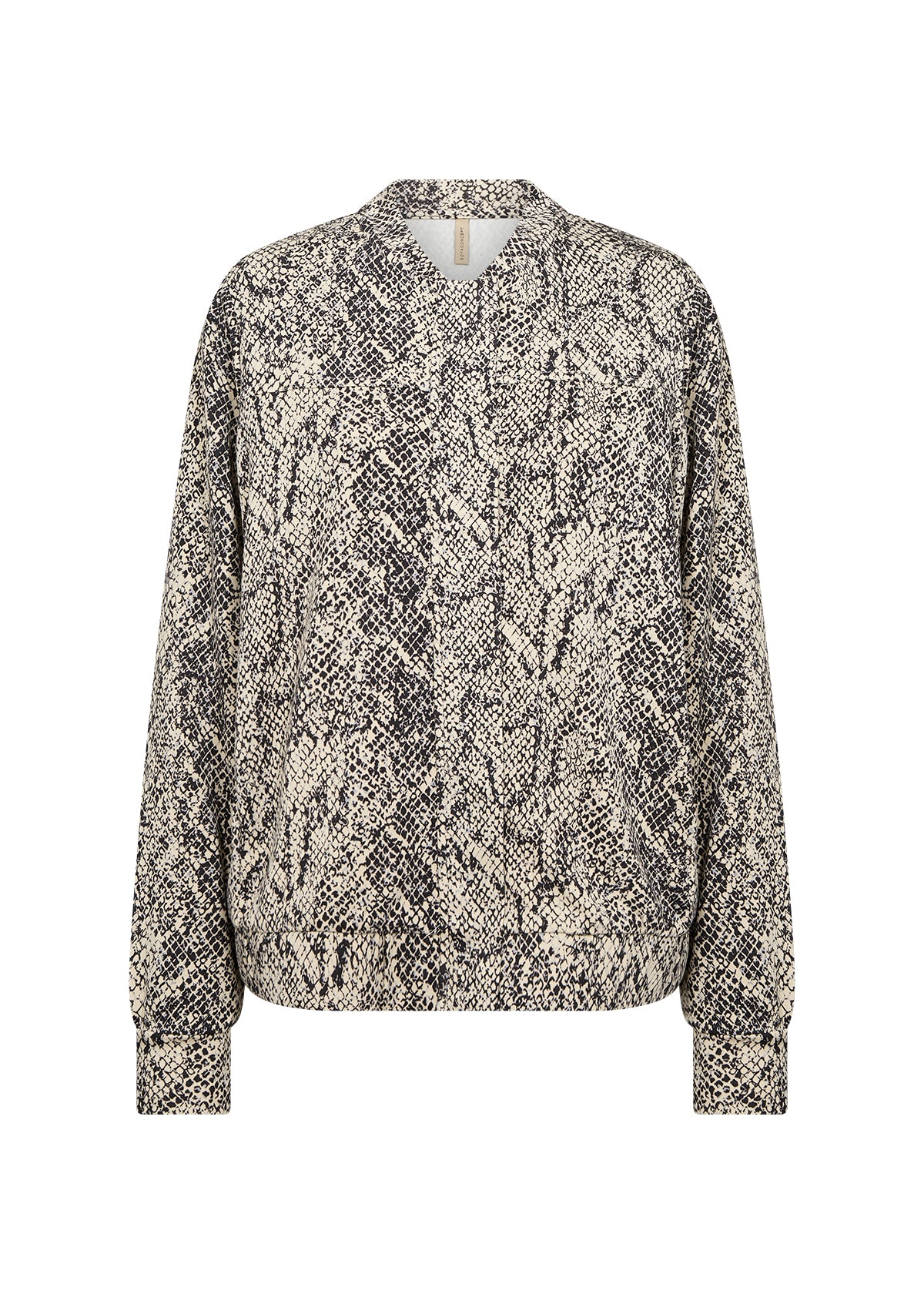 Violet Snakeskin Jacket - Grey Mix