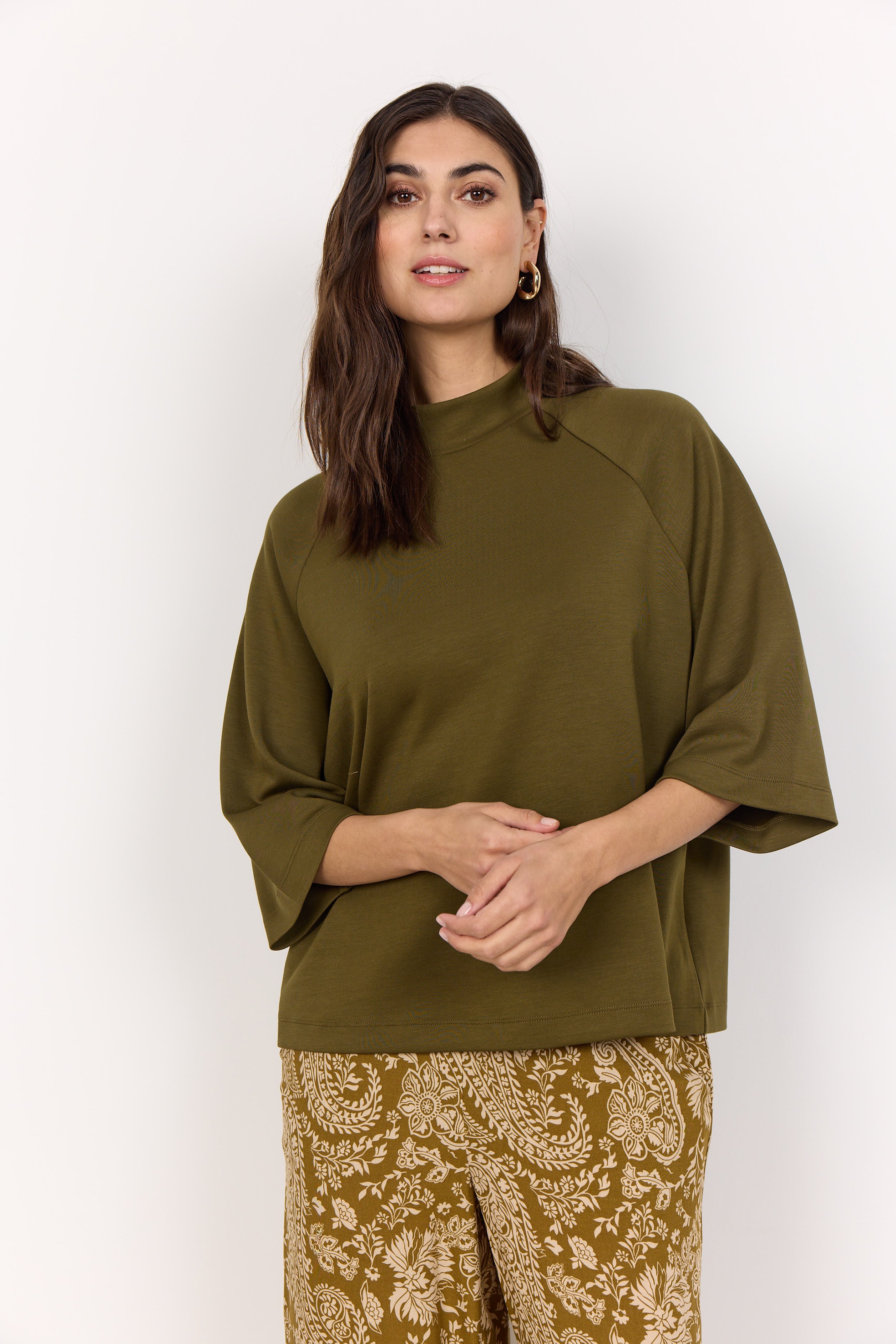 Banu Relaxed Top - Olive