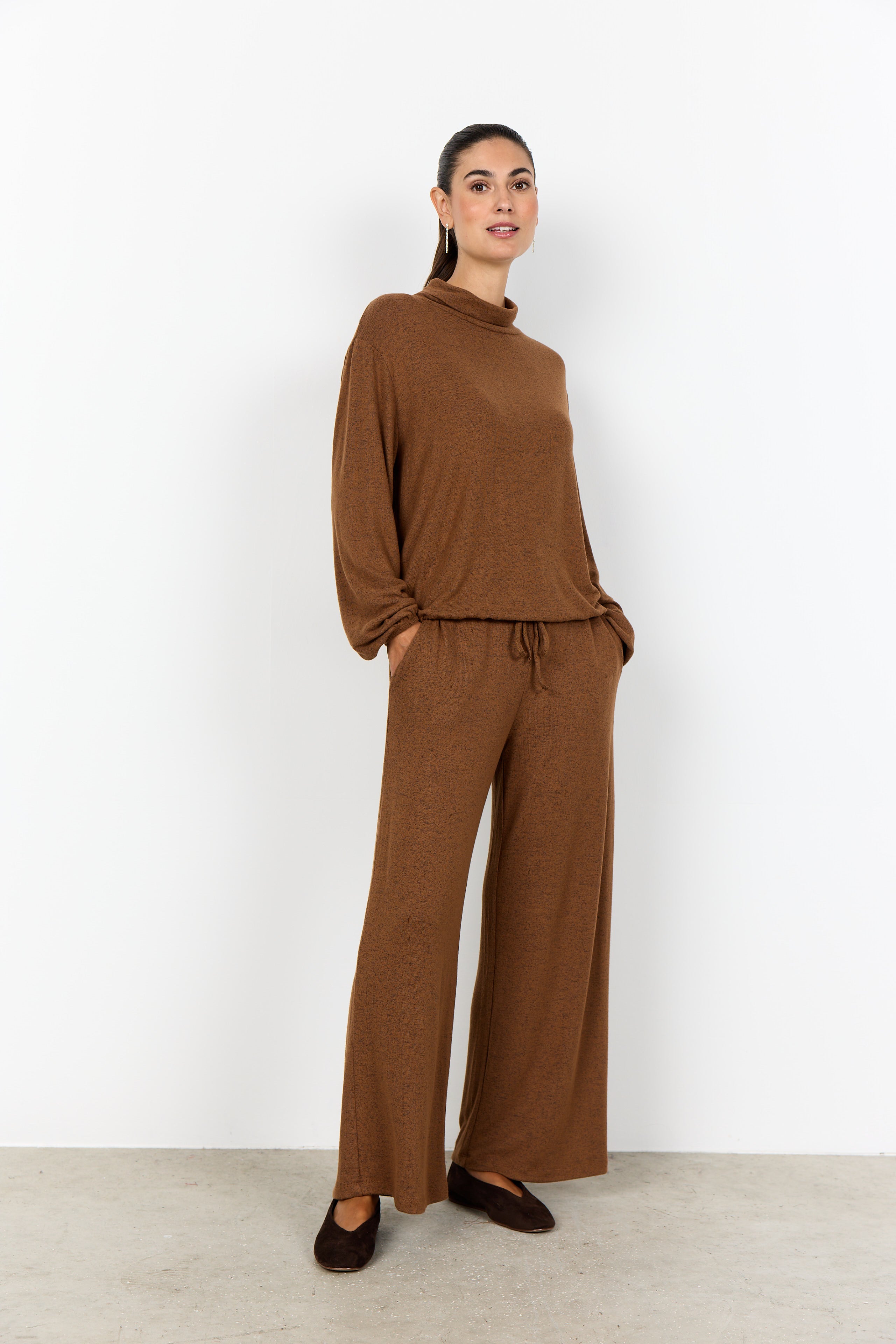 Biara Tie-Waist Jumper - Toffee