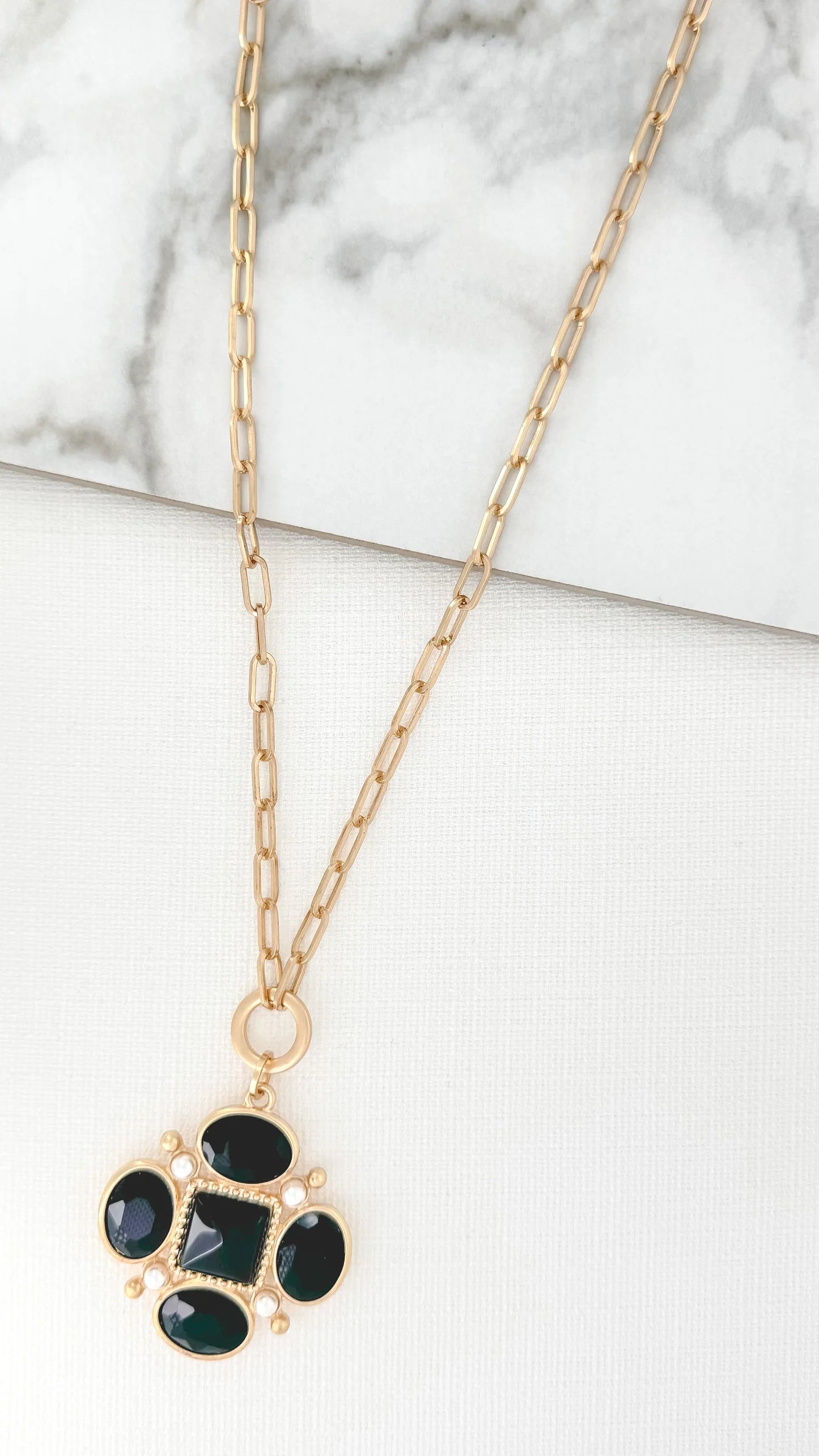 Long Necklace - Black