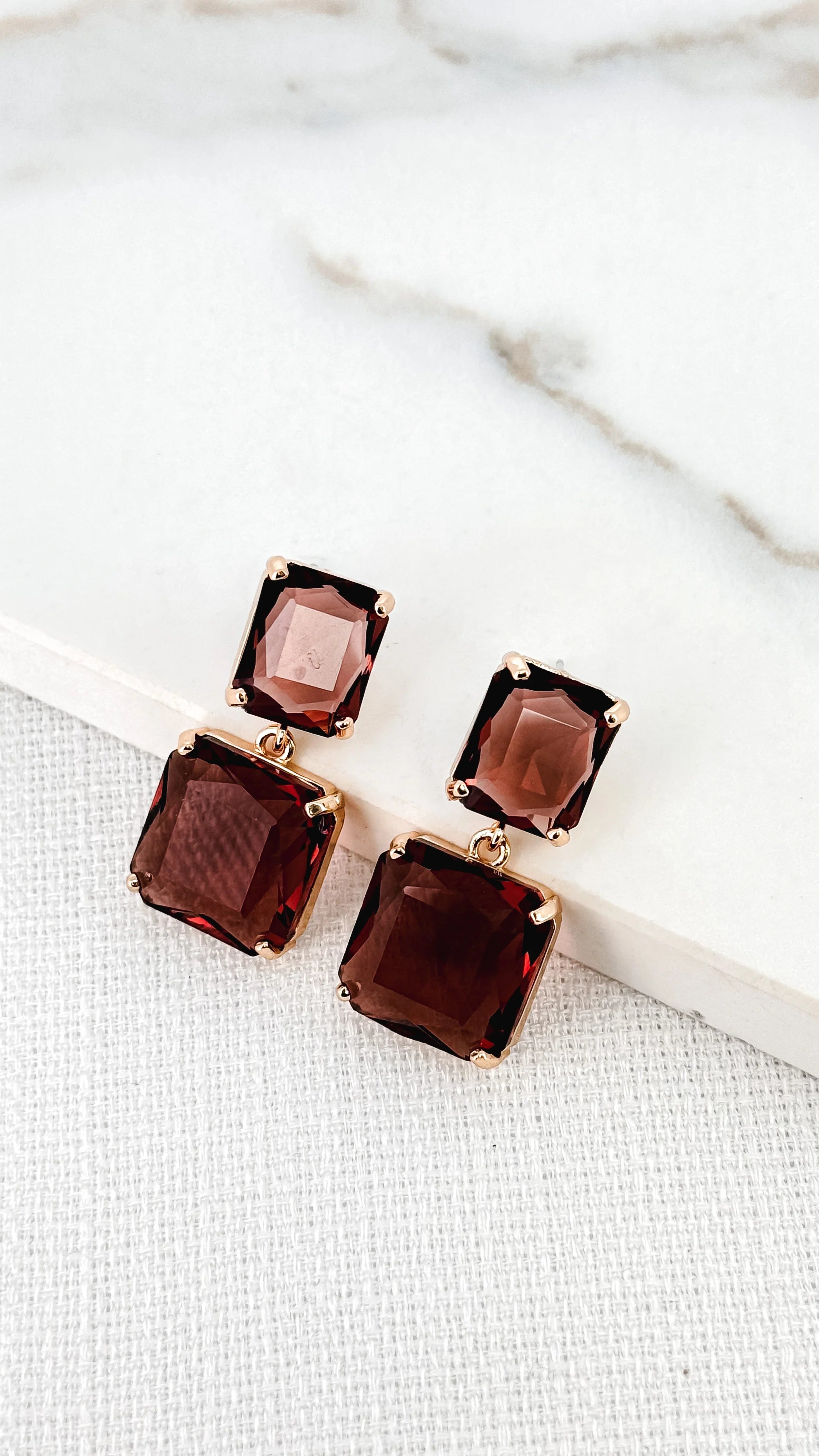 Jewel Earrings - Pink