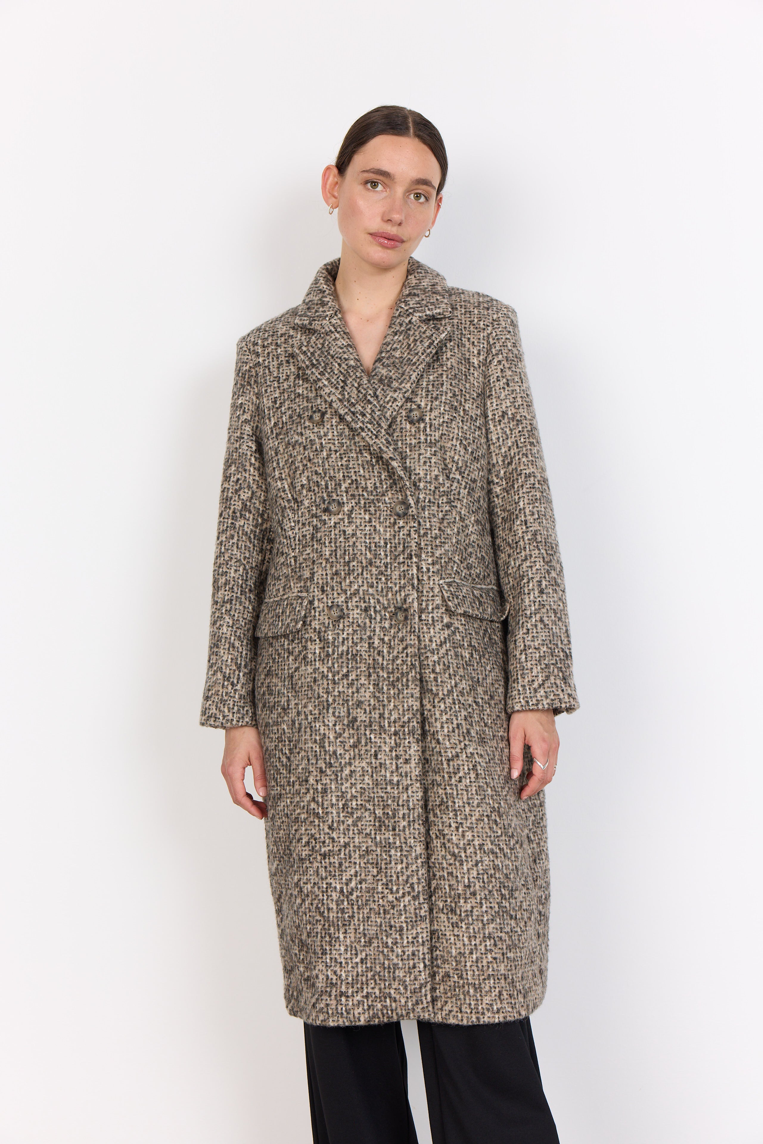 Samone Coat - Brown Multi