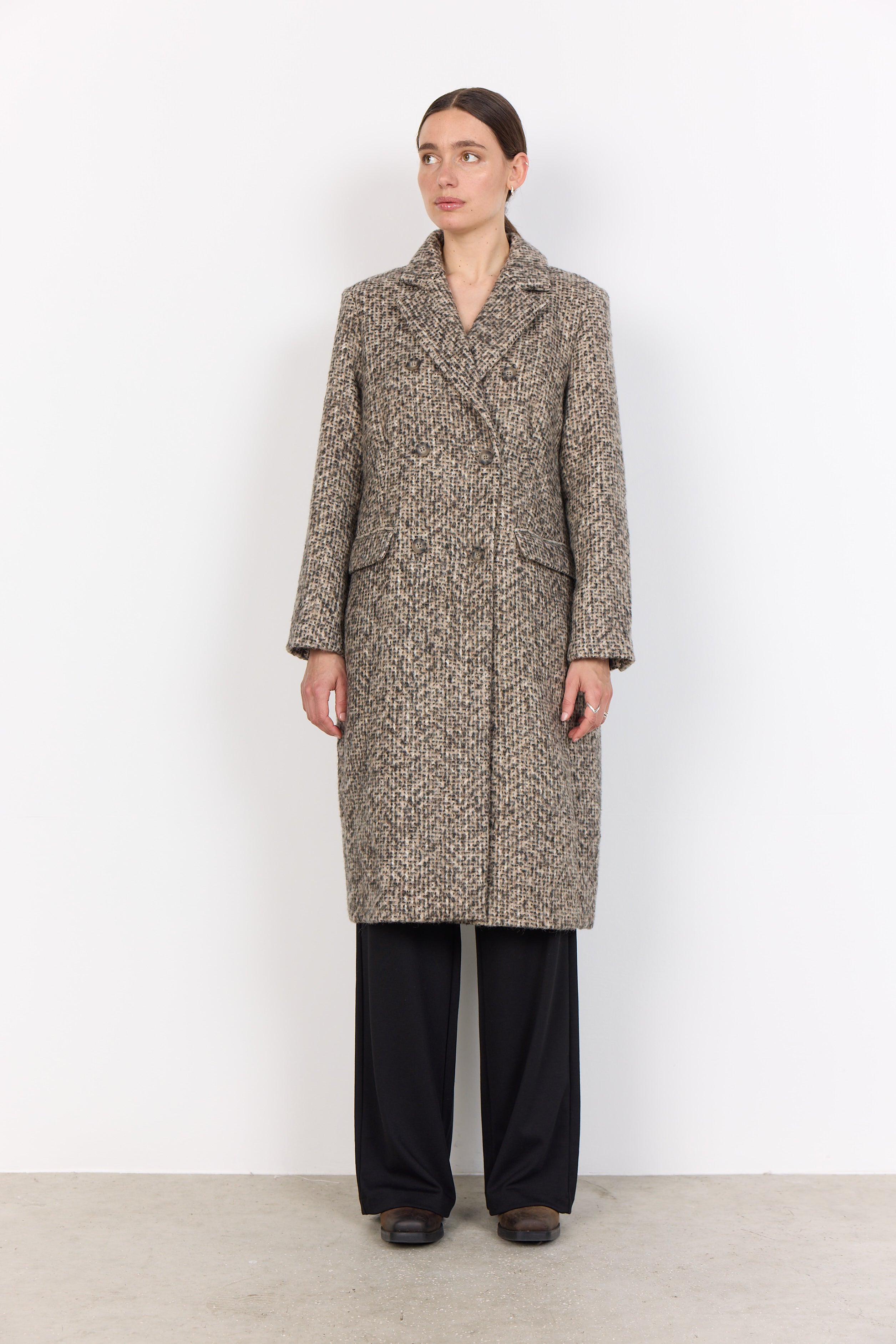 Samone Coat - Brown Multi