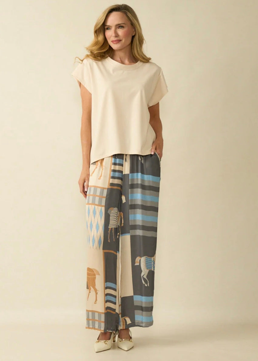Cap sleeve top - cream
