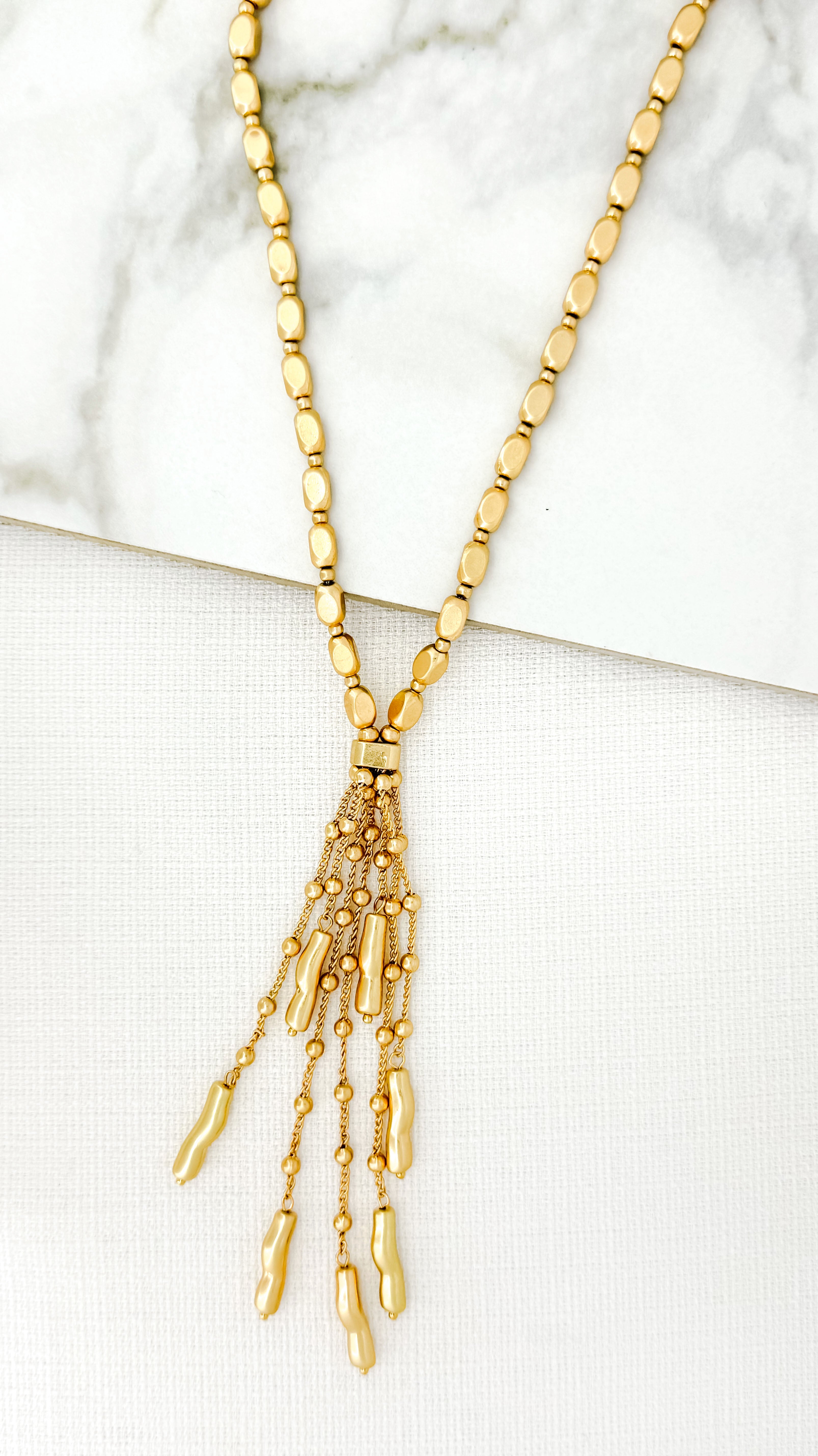 Long Necklace - Gold