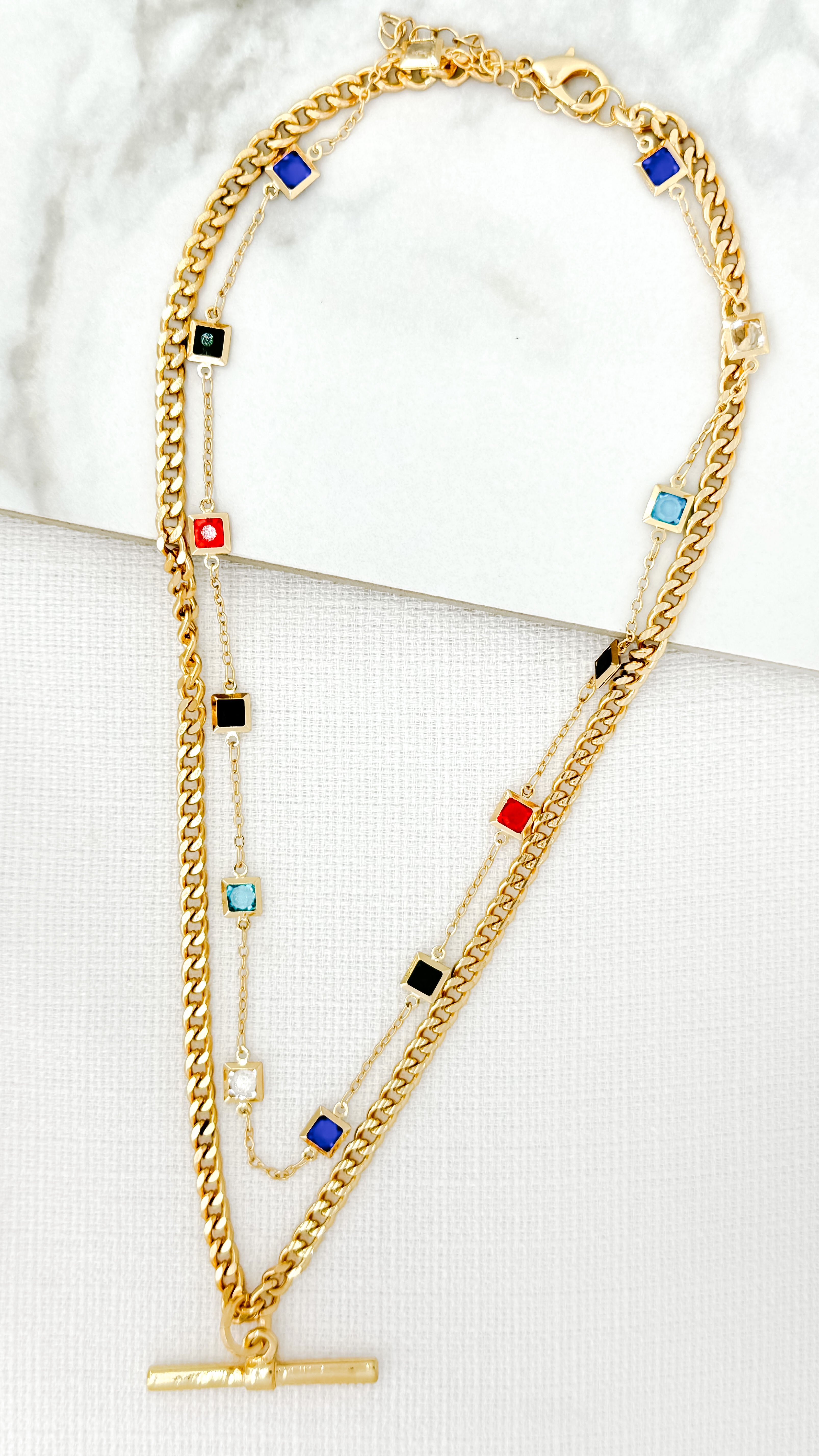 Short Multi Necklace - Gold