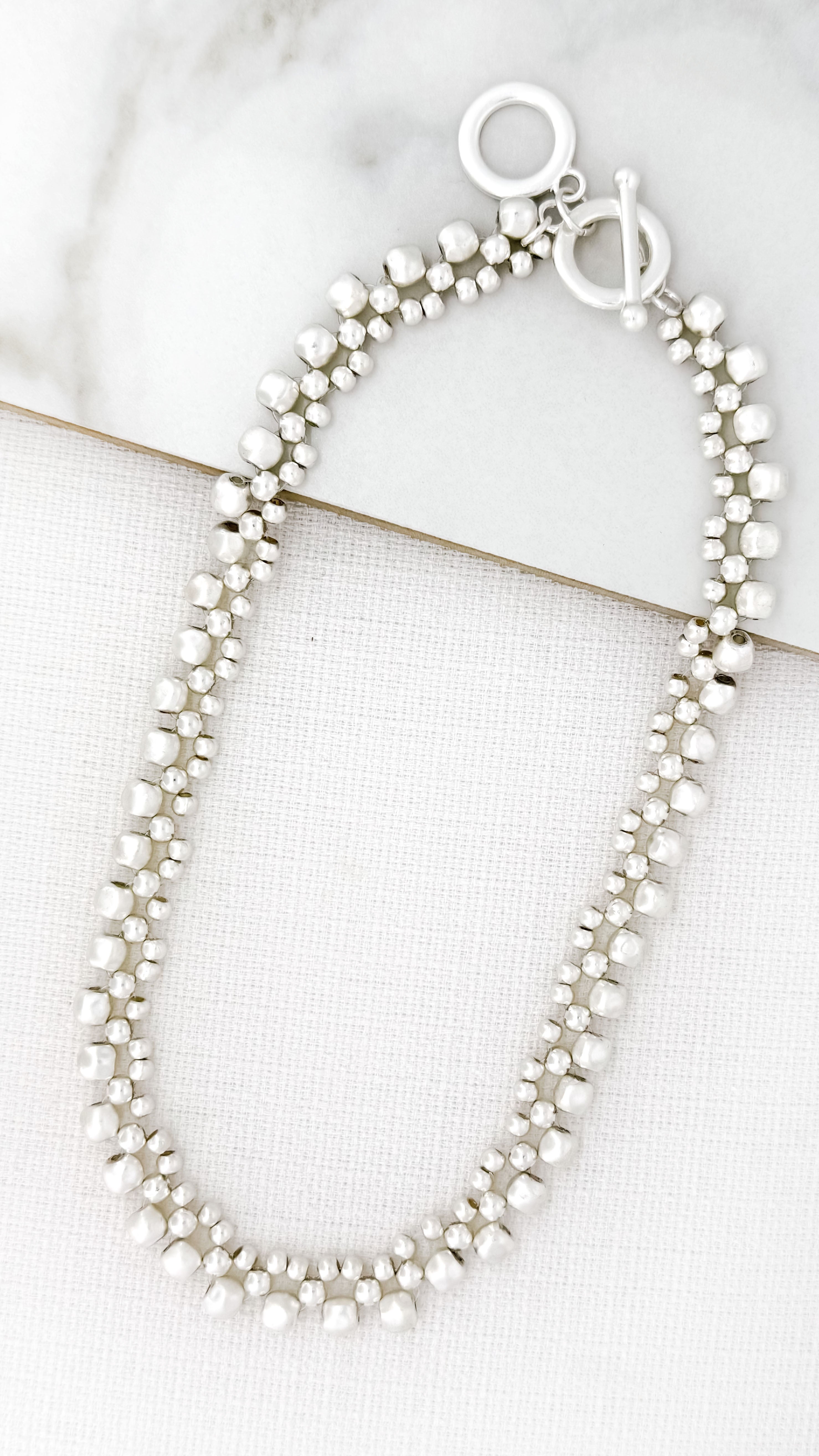 Short Necklace - Silver