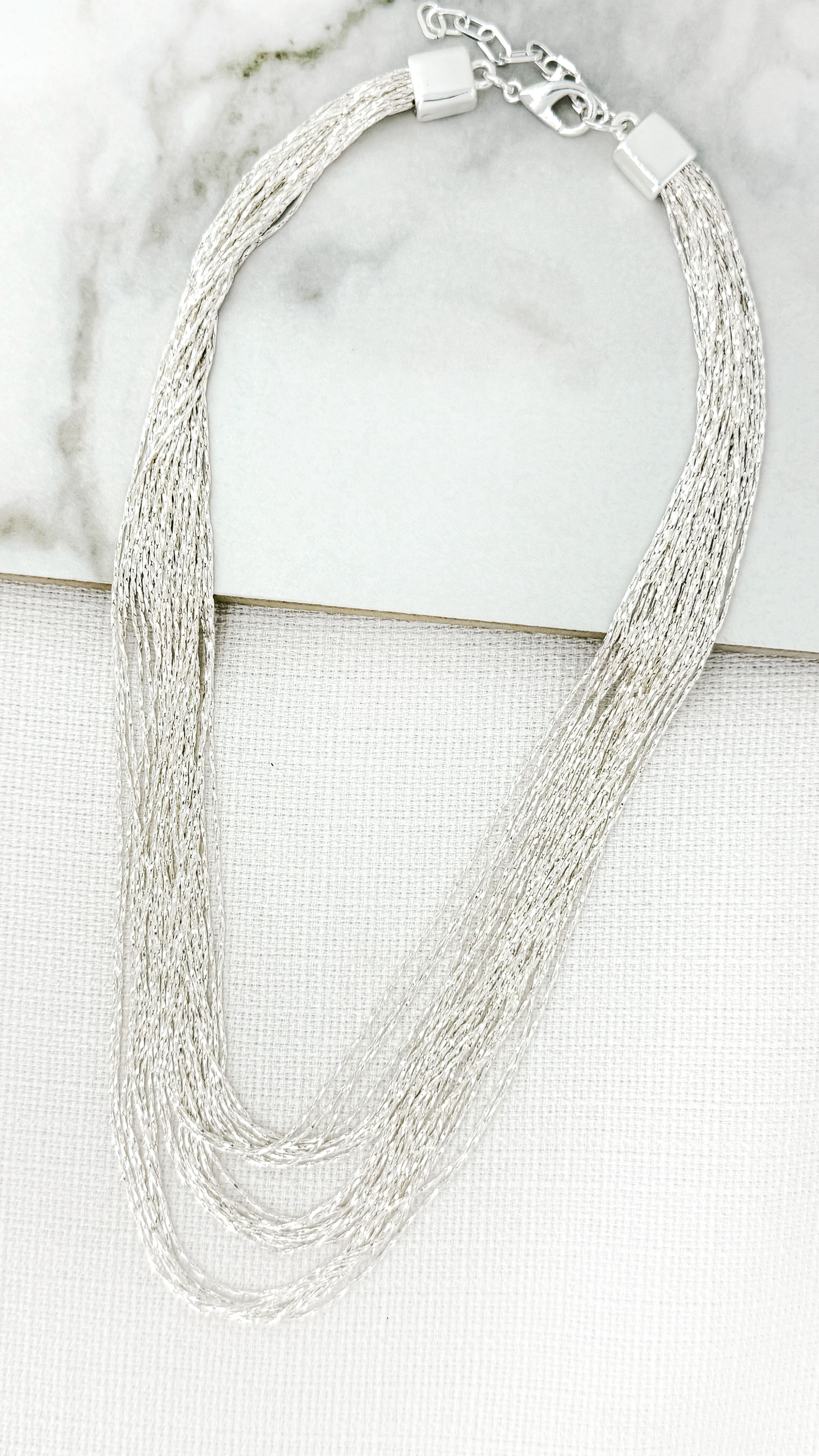 Short Necklace - Silver