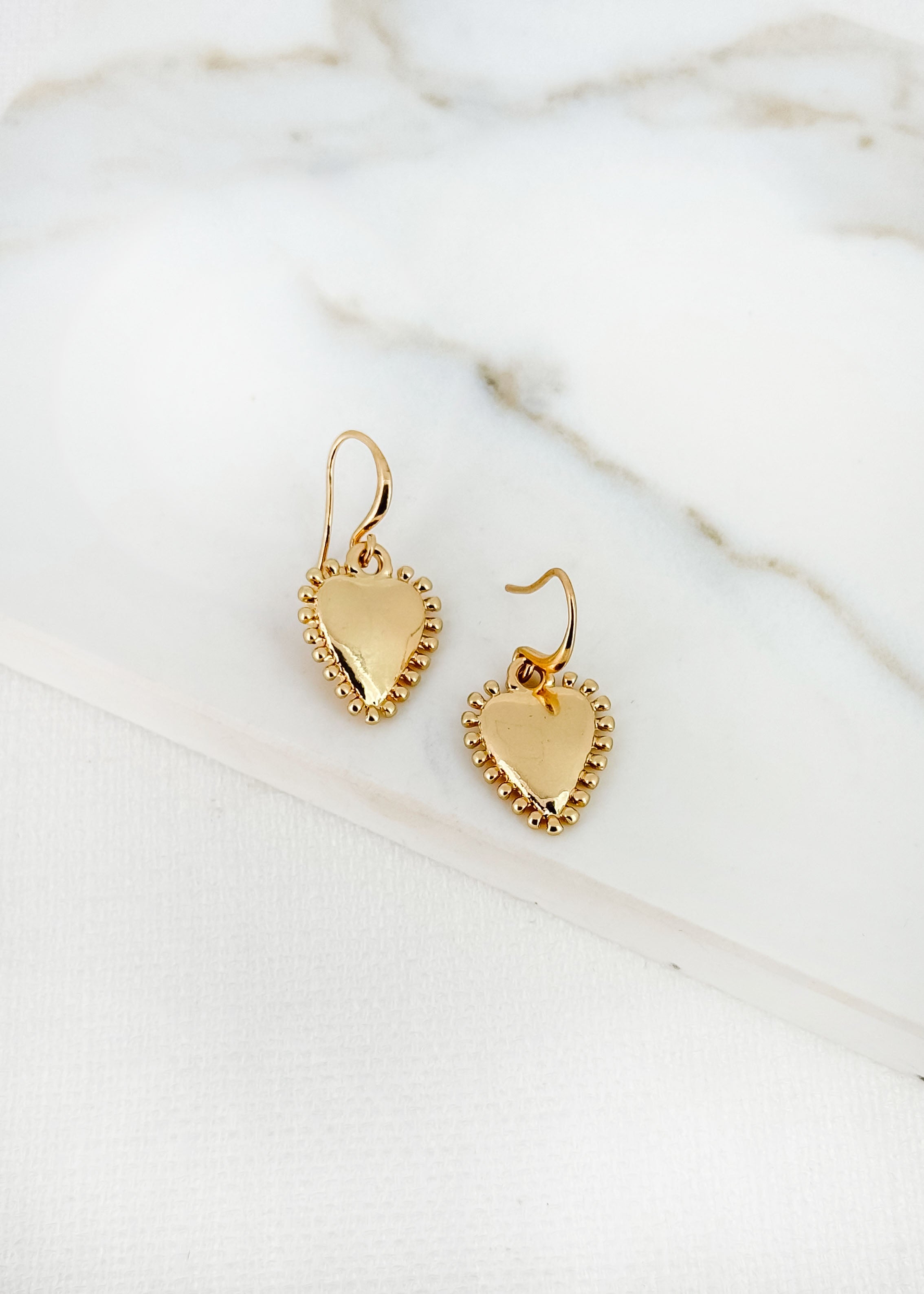 Earrings - Gold Heart
