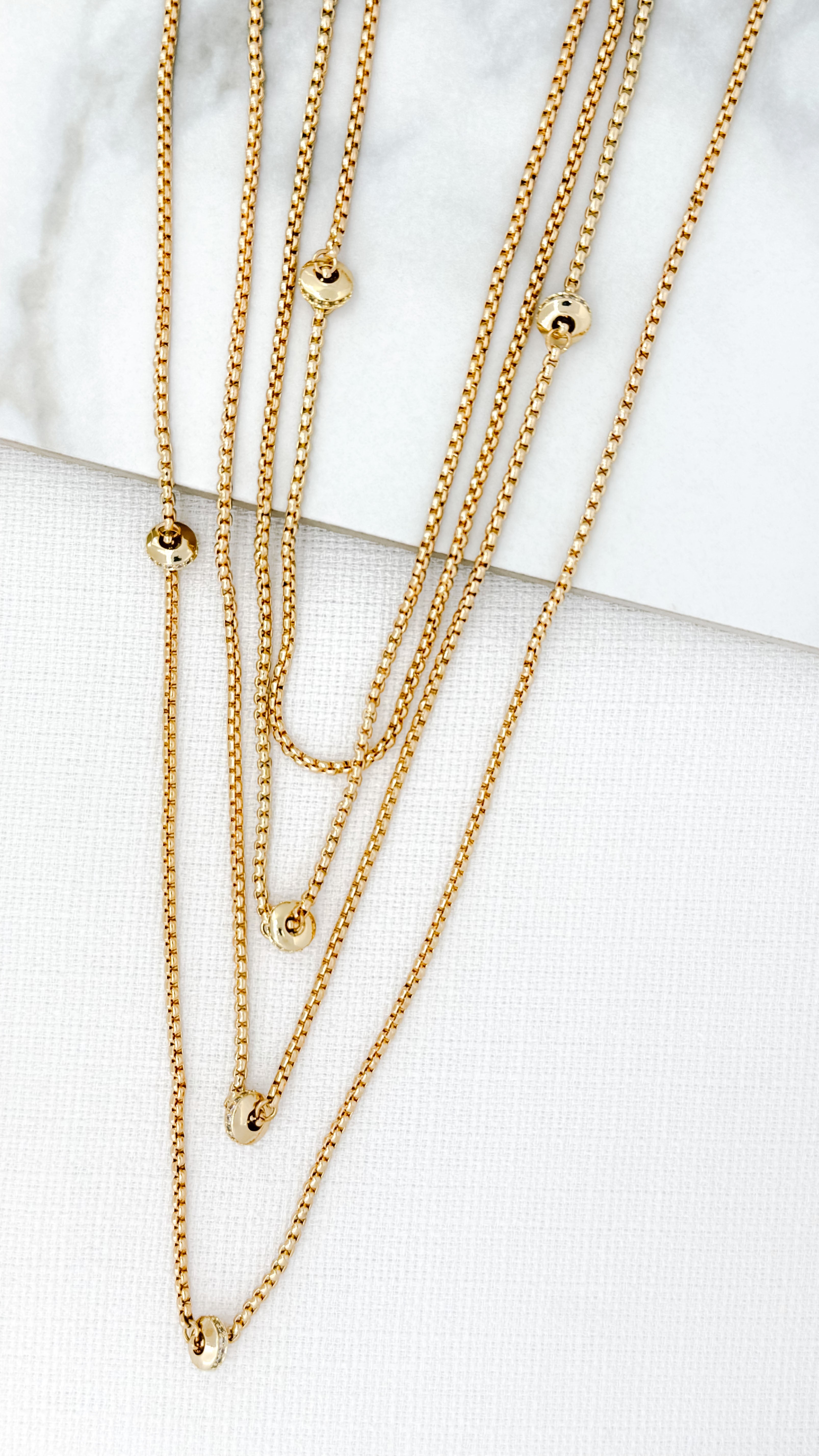 Long Necklace - Gold