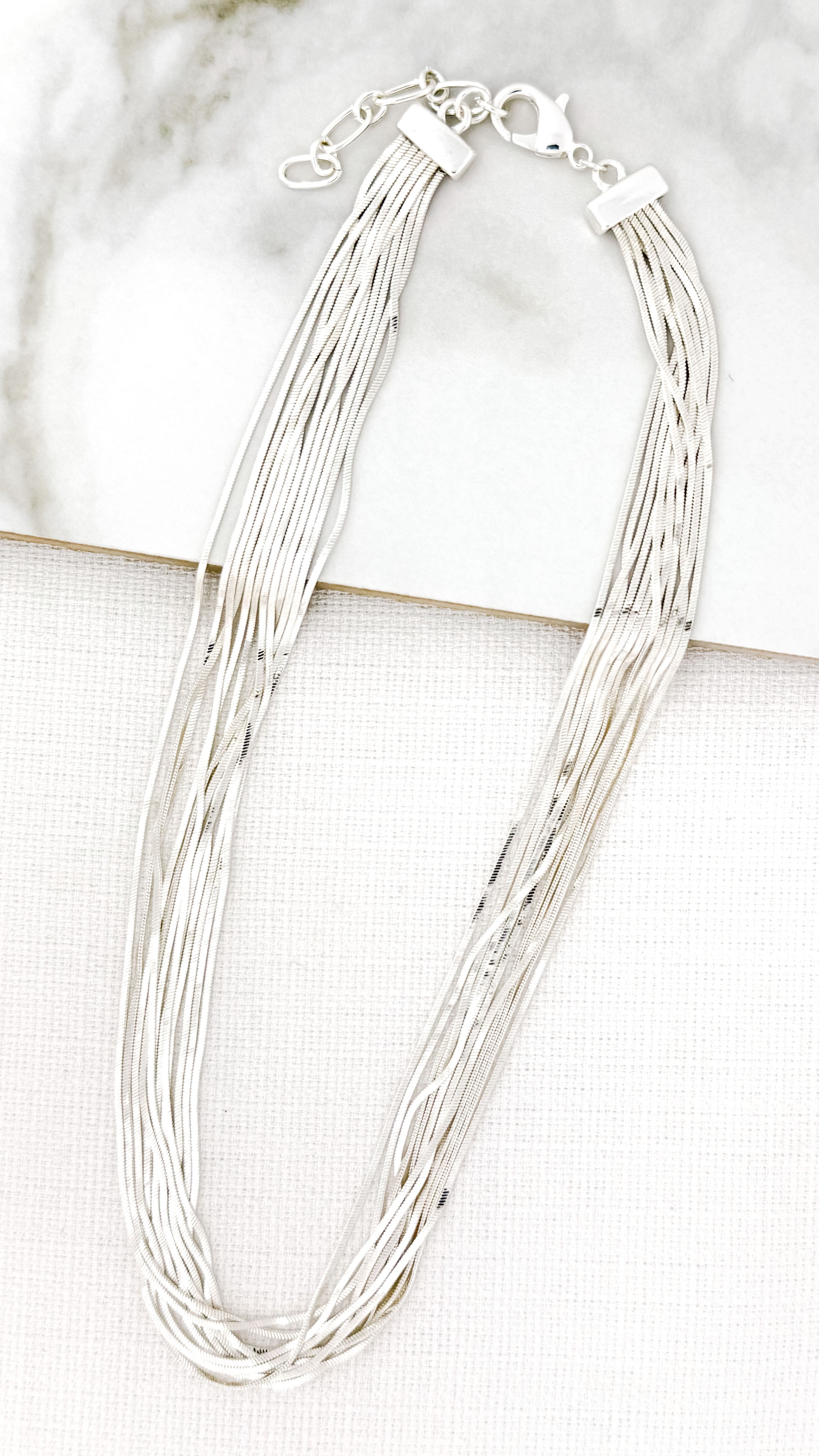 Short Necklace - Silver