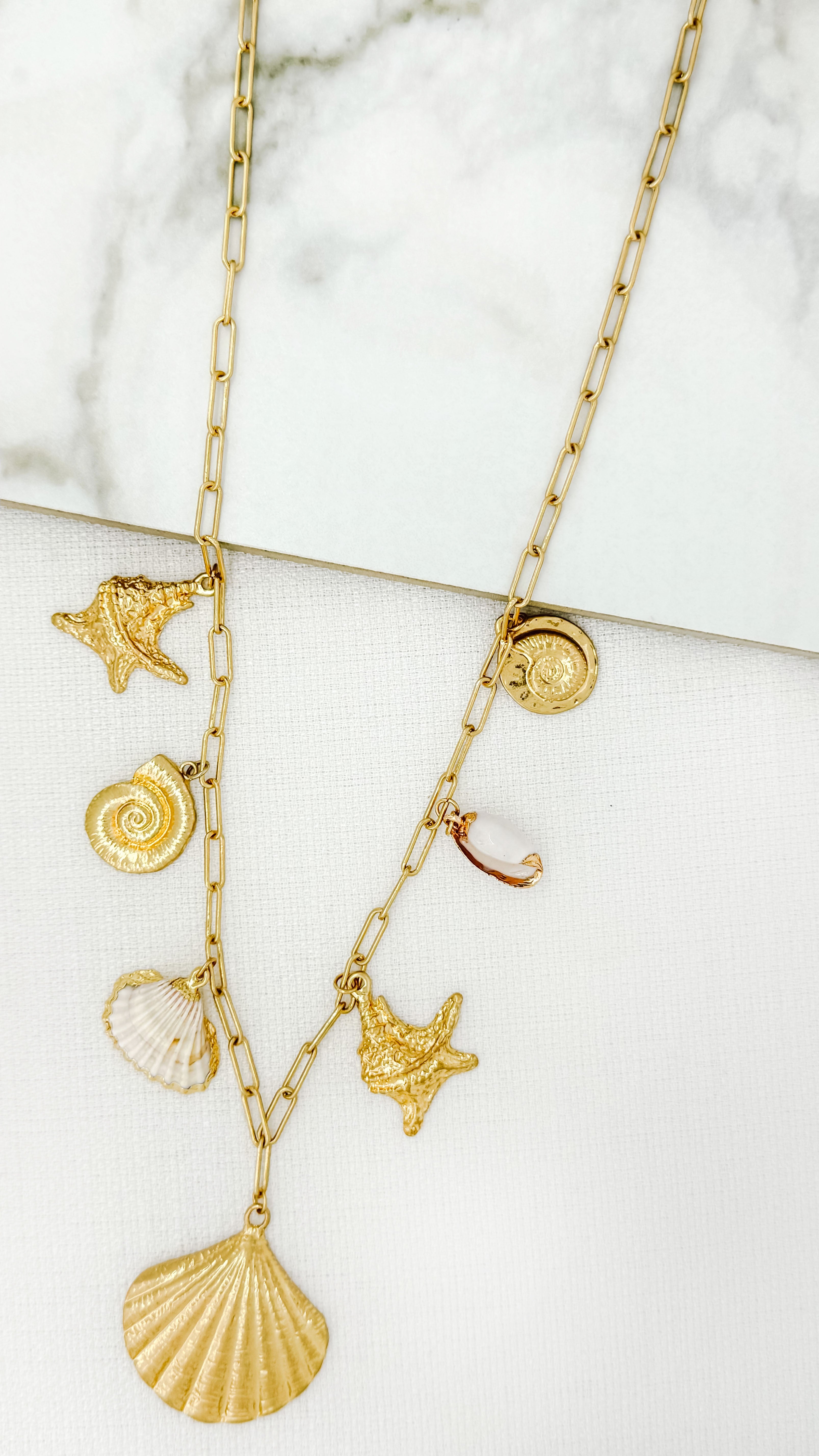 Long Necklace - Gold