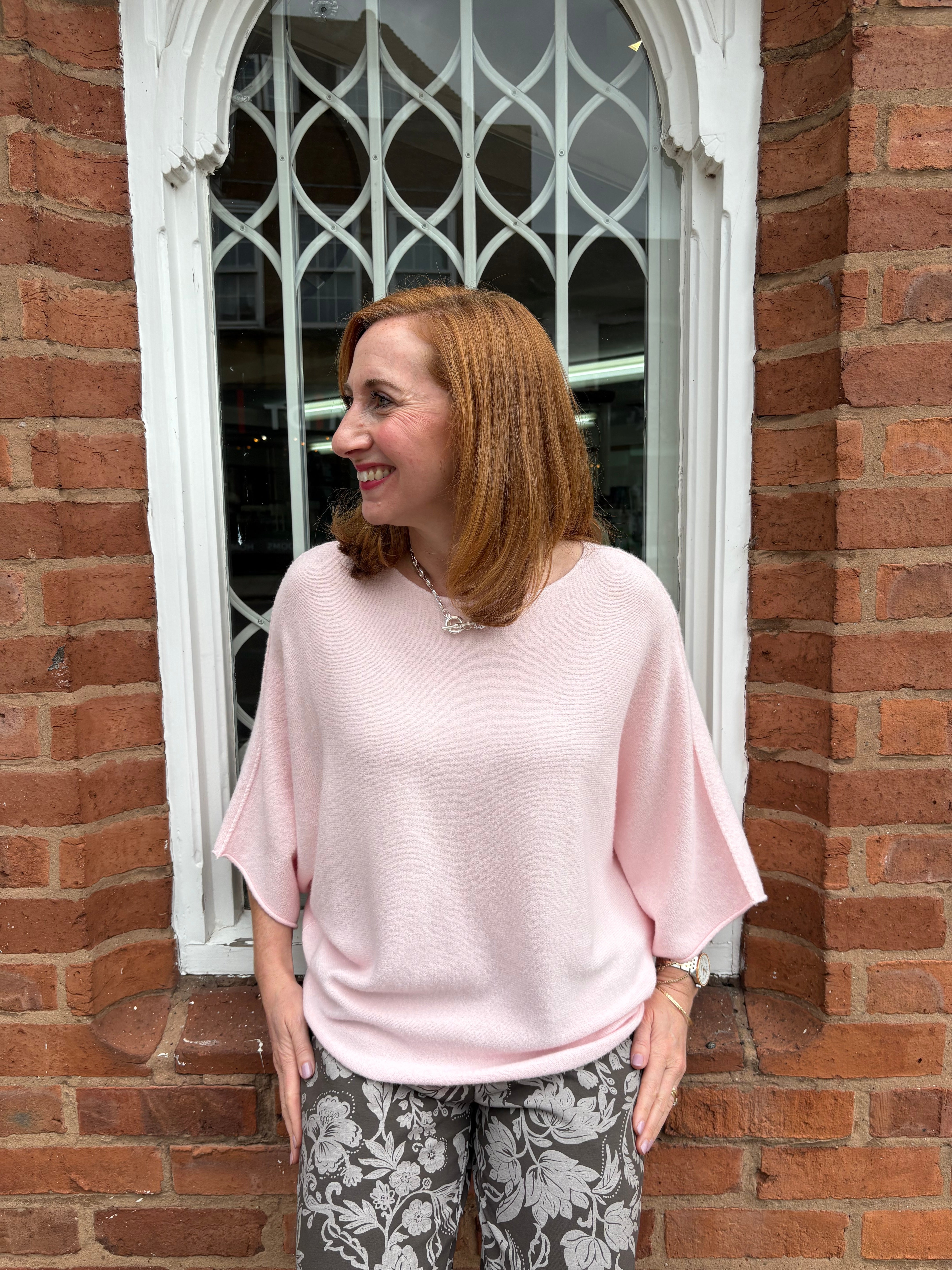 Batwing Jumper - Pink