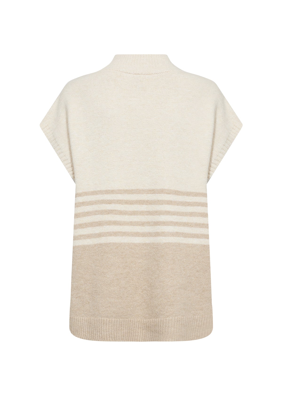 Selvi Short Sleeved Knitted Pullover - Sand