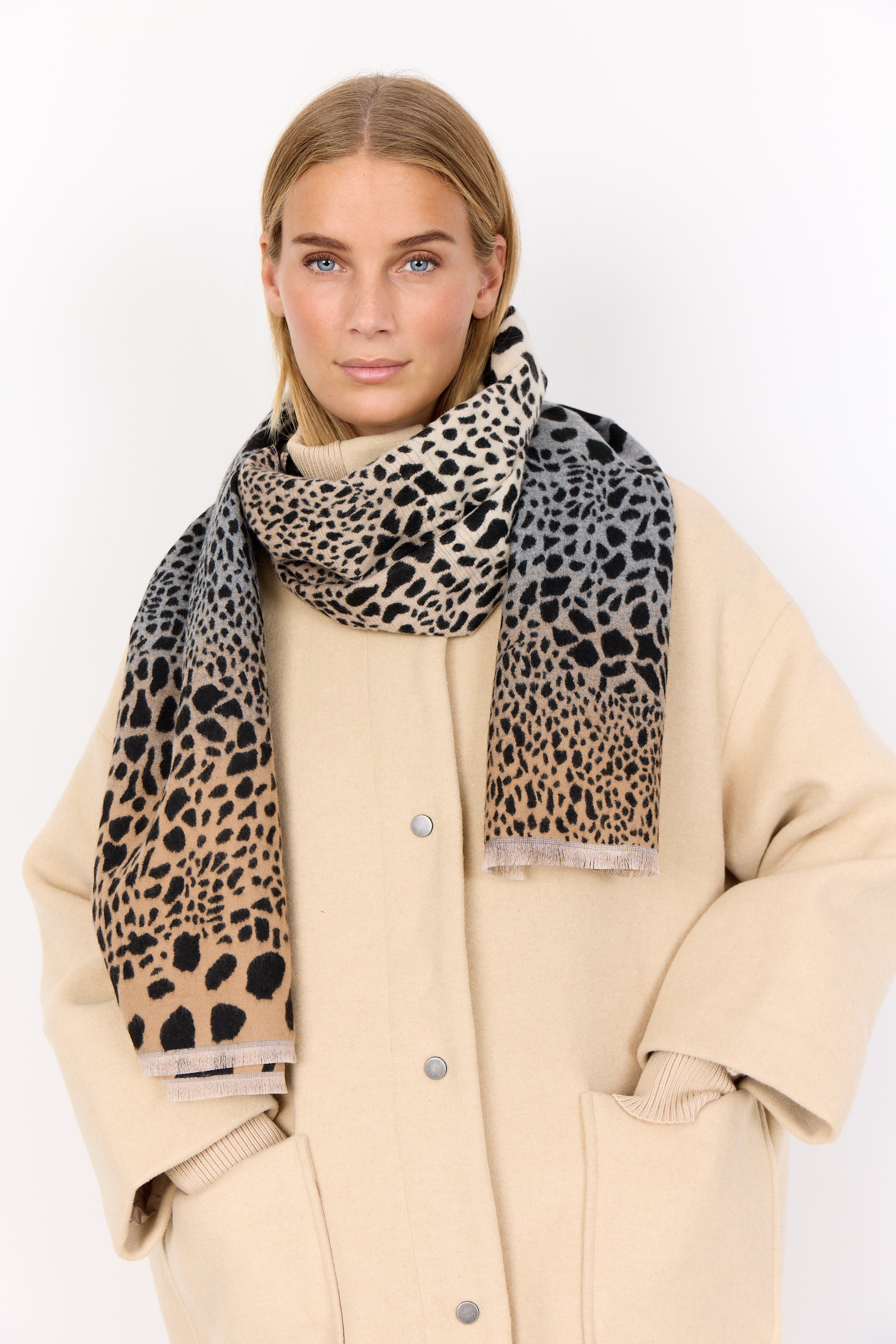 Voisa Animal Print Scarf - Multi