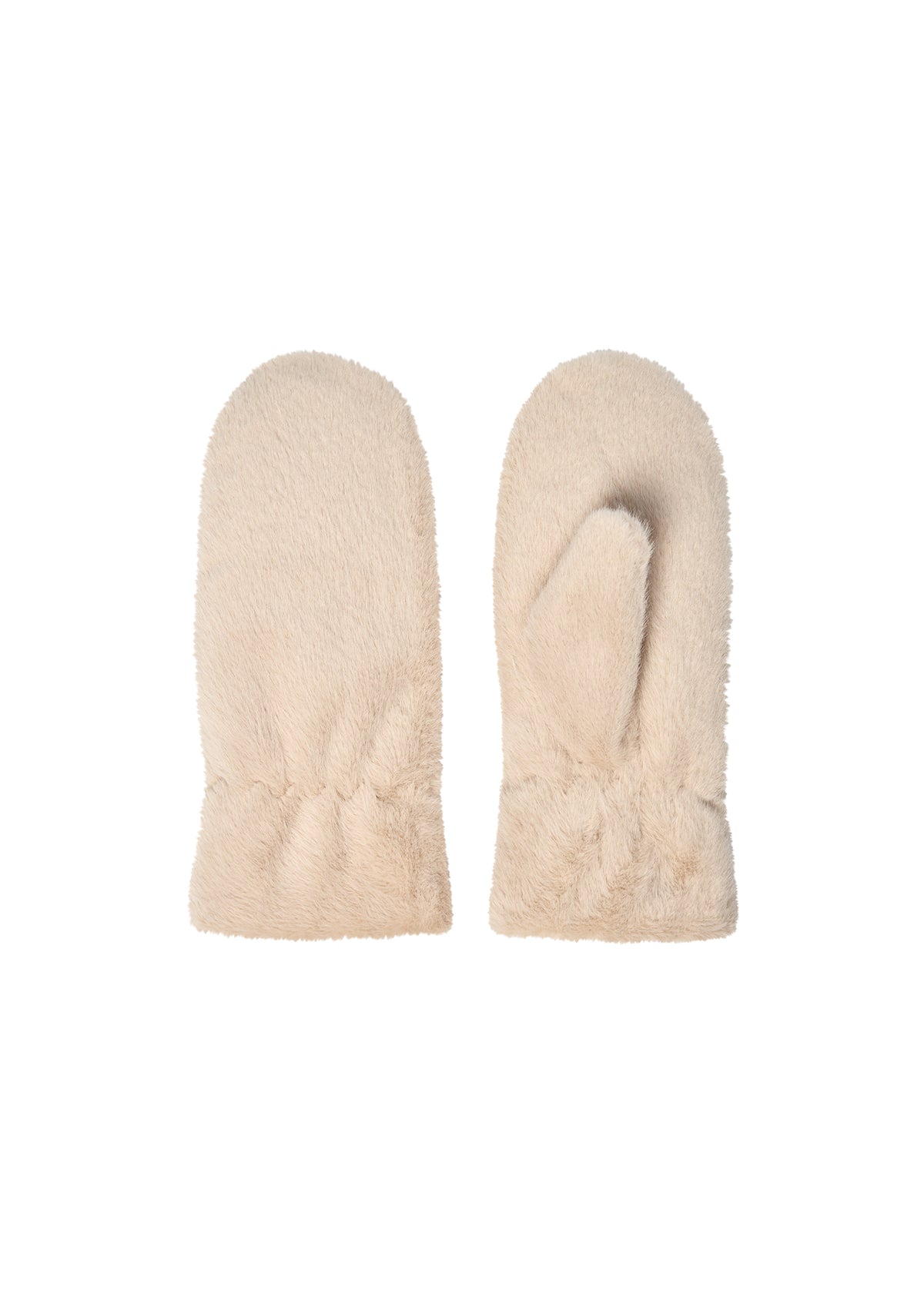 Vendla Faux Fur Mittens - Sand