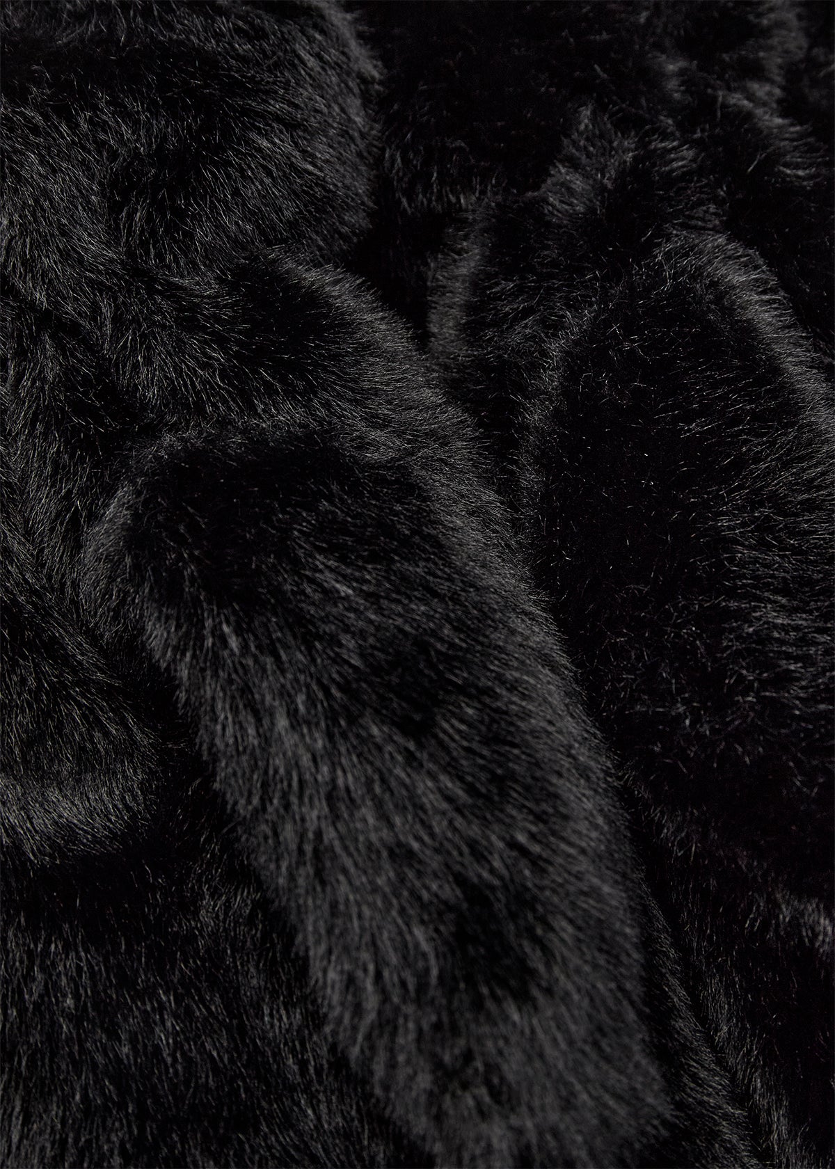 Vendla Faux Fur Mittens - Black