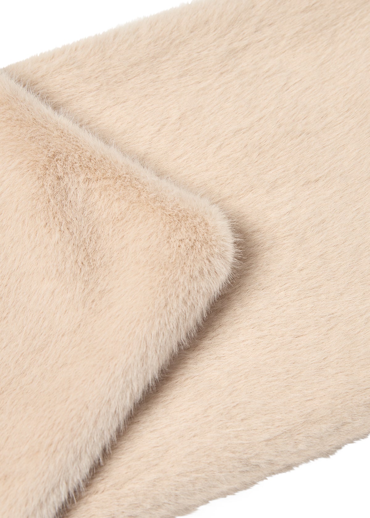 Vendla Faux Fur Scarf - Sand