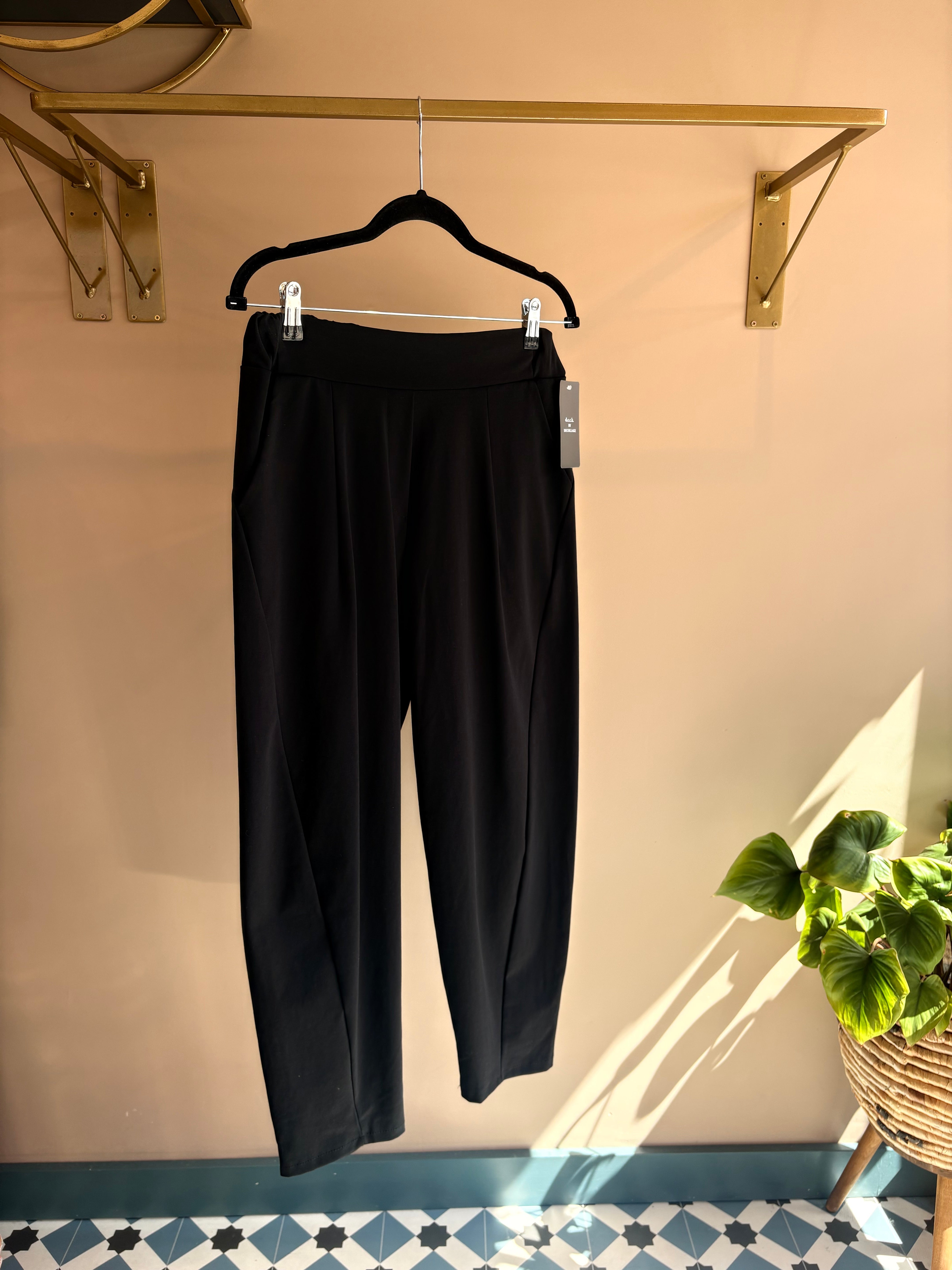 Barrel leg Trouser - Black