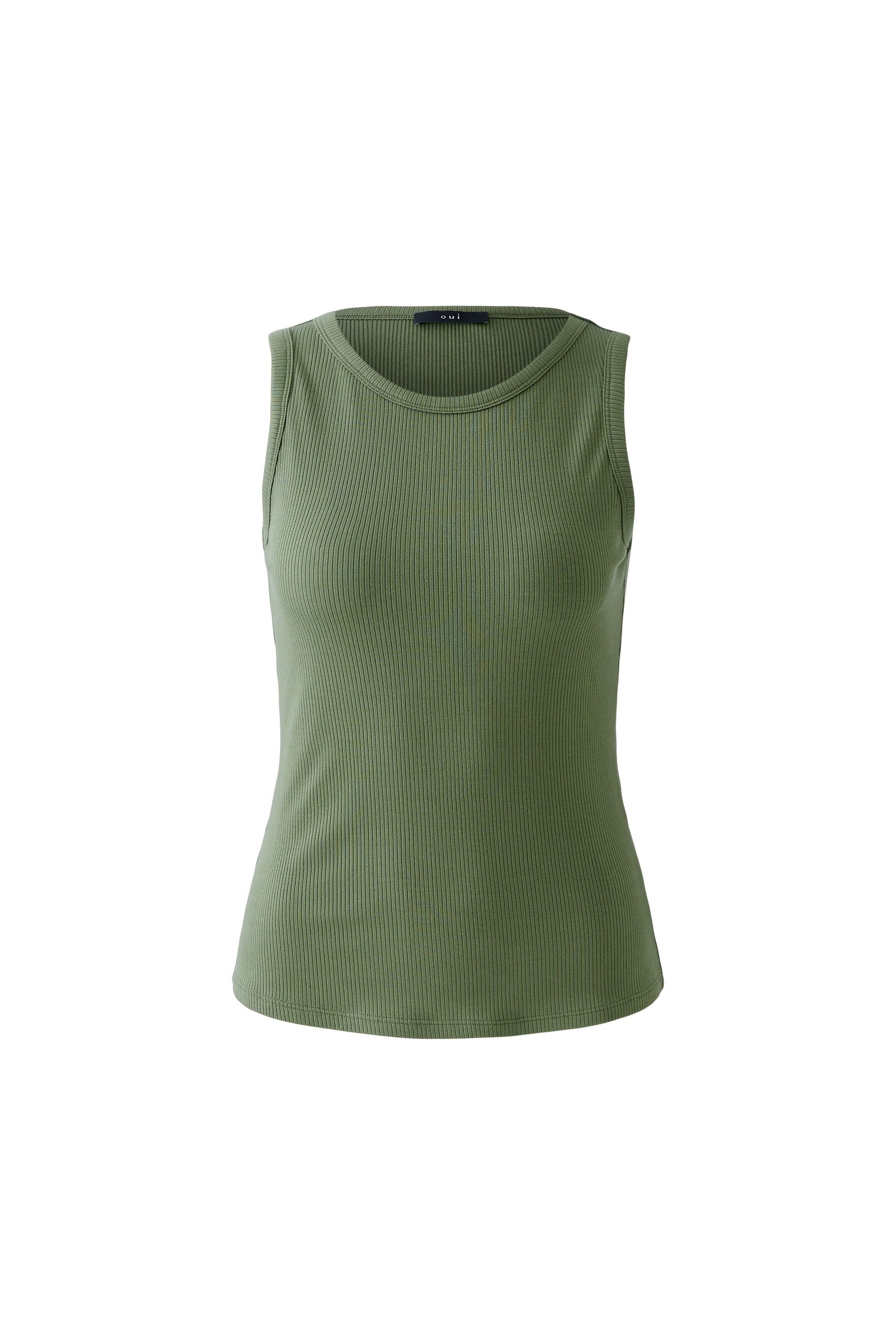 Ribbed Vest - Dark Green