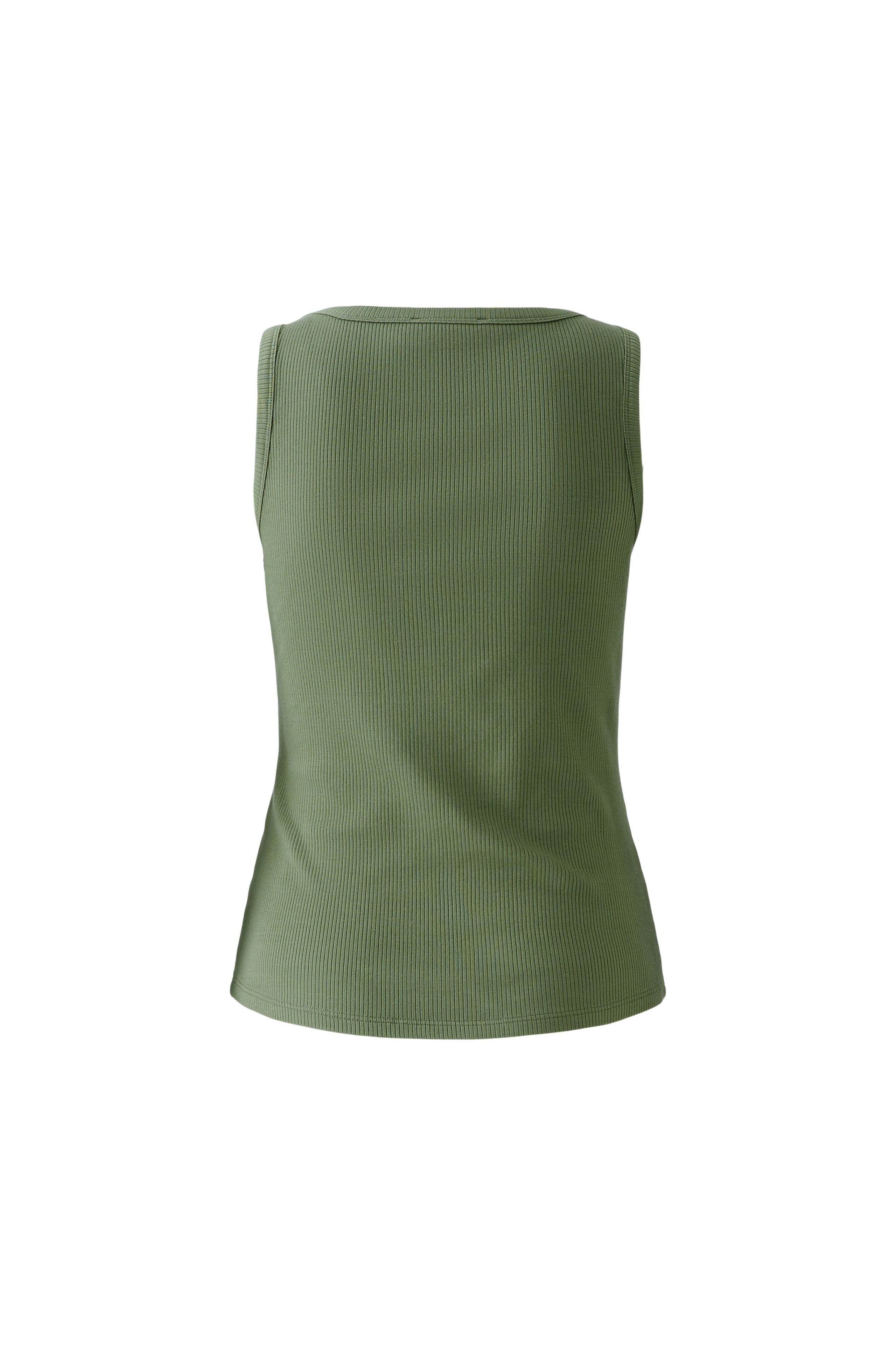 Ribbed Vest - Dark Green