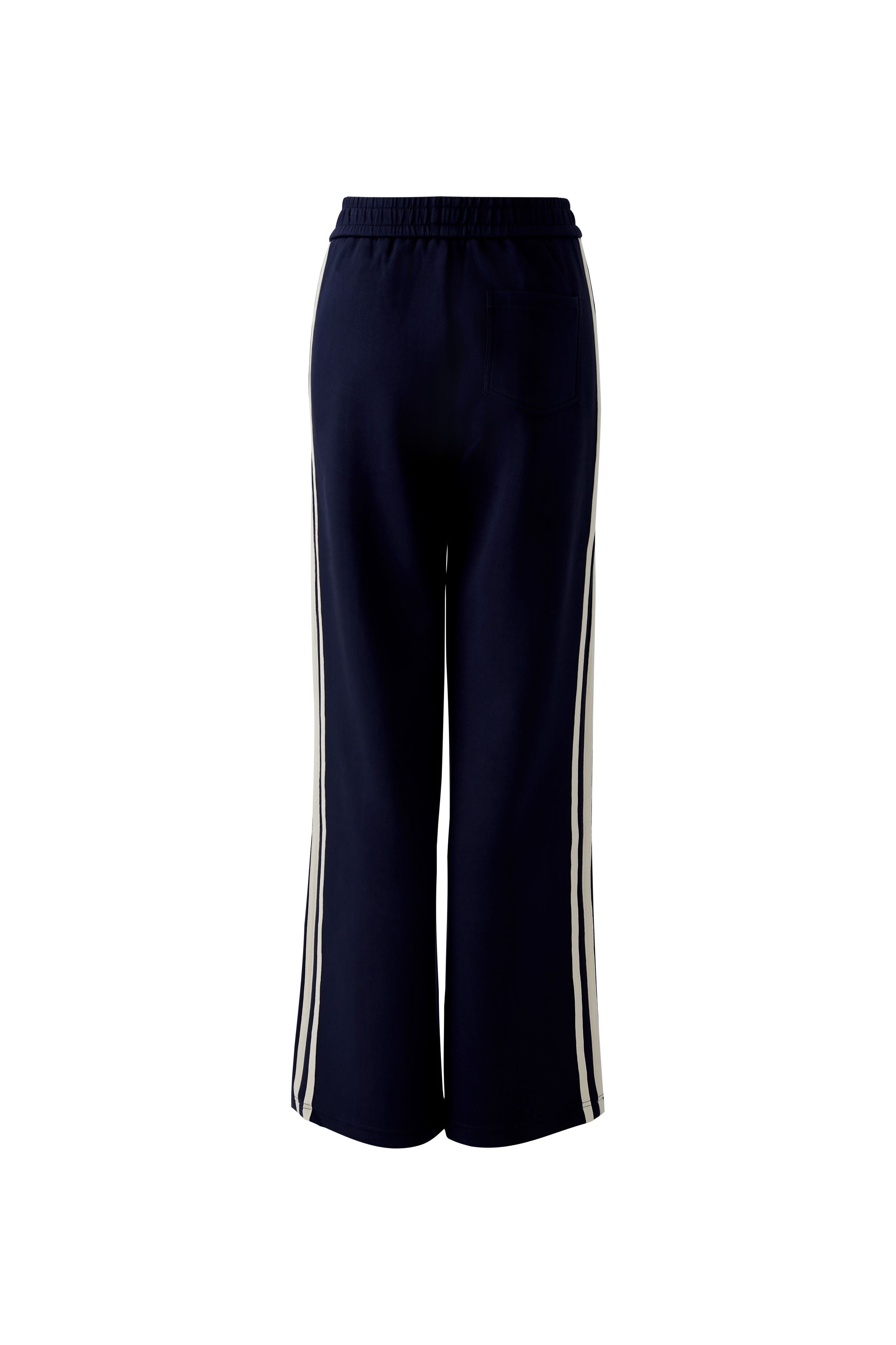 Side Stripe Jogger Trouser - Navy/Beige