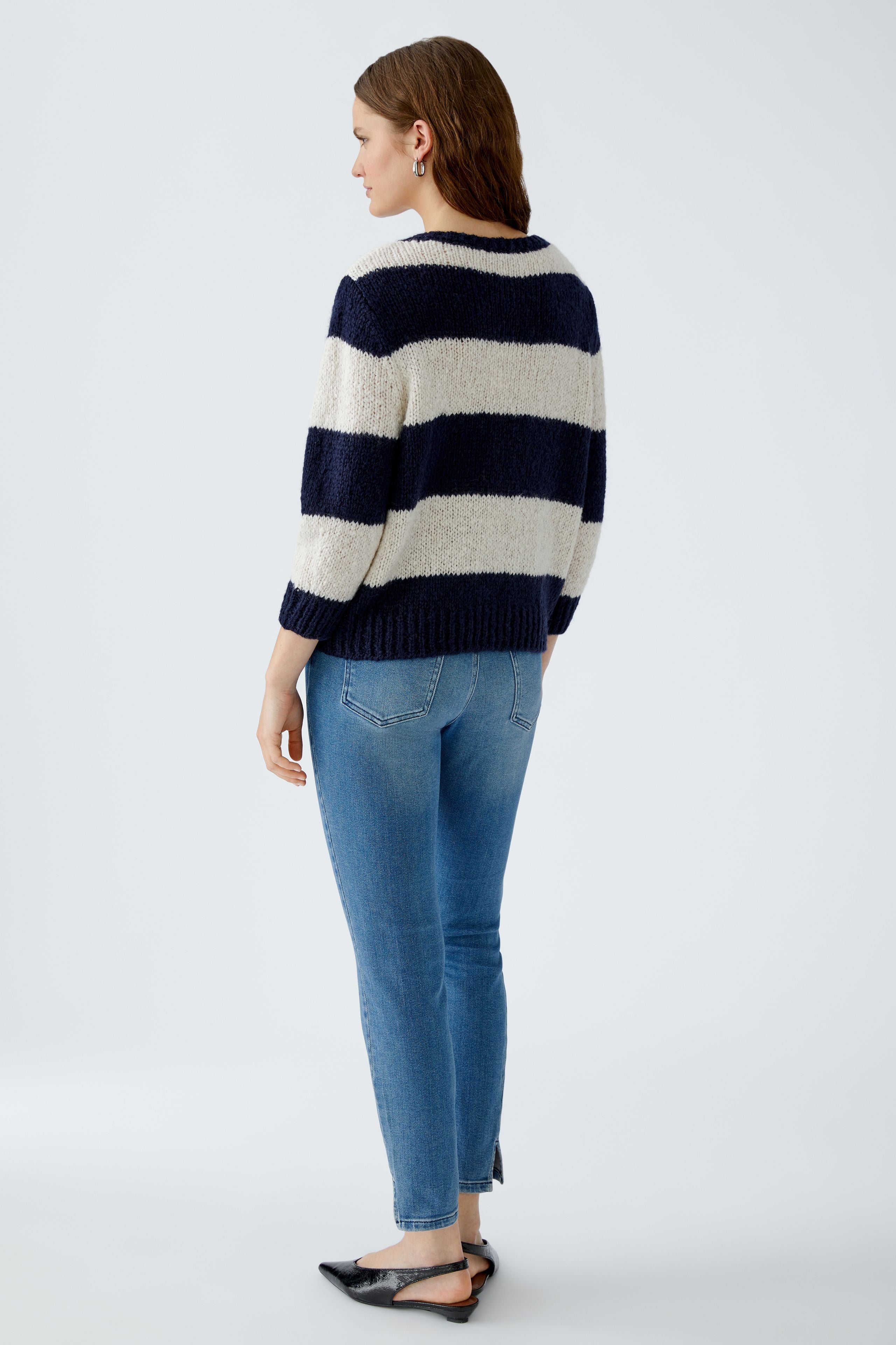 Esmy Stripe Jumper - Navy/Stone