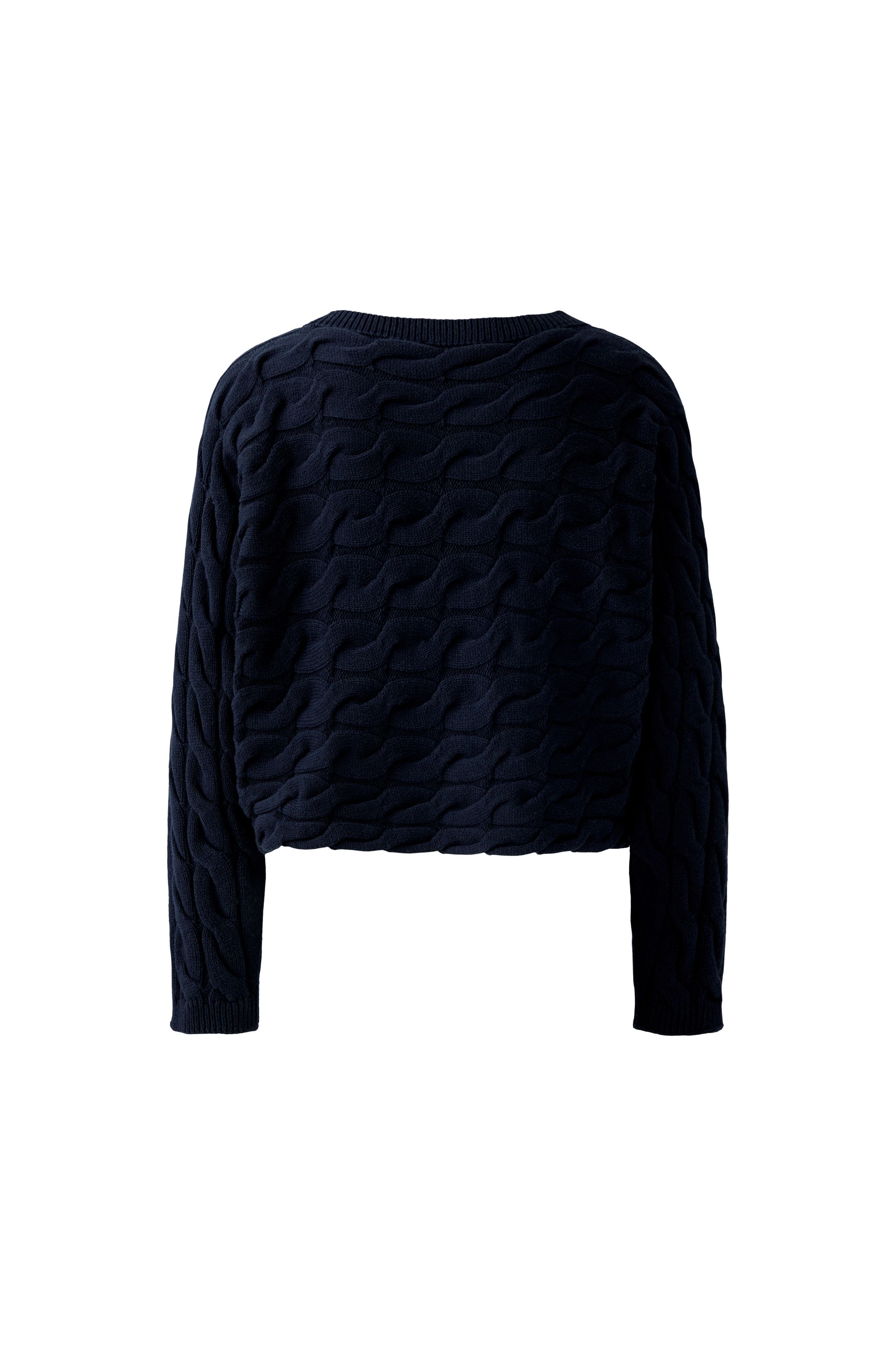 Sirah Cable Knit Jumper - Dark Blue