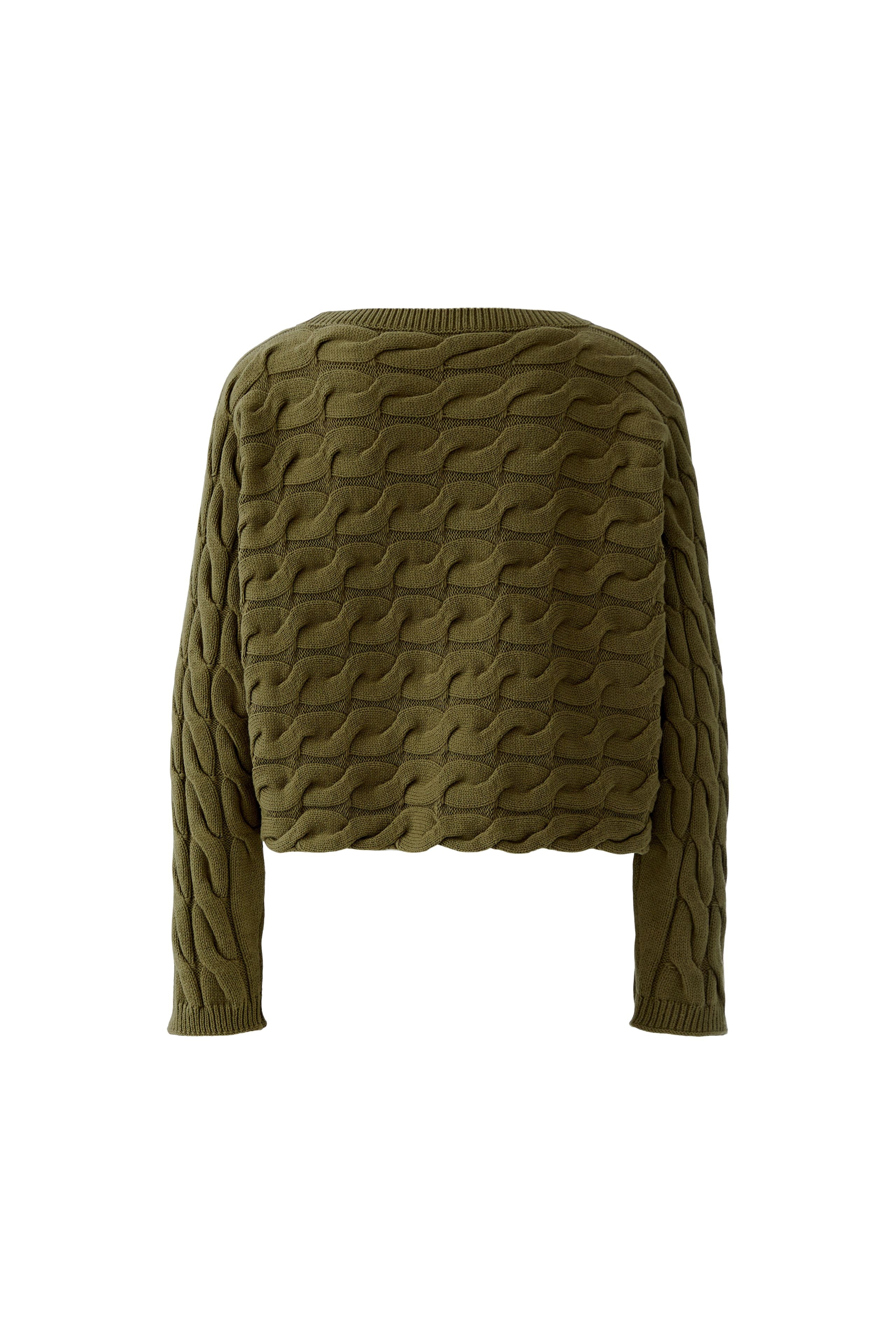 Sirah Cable Knit Jumper - Olive
