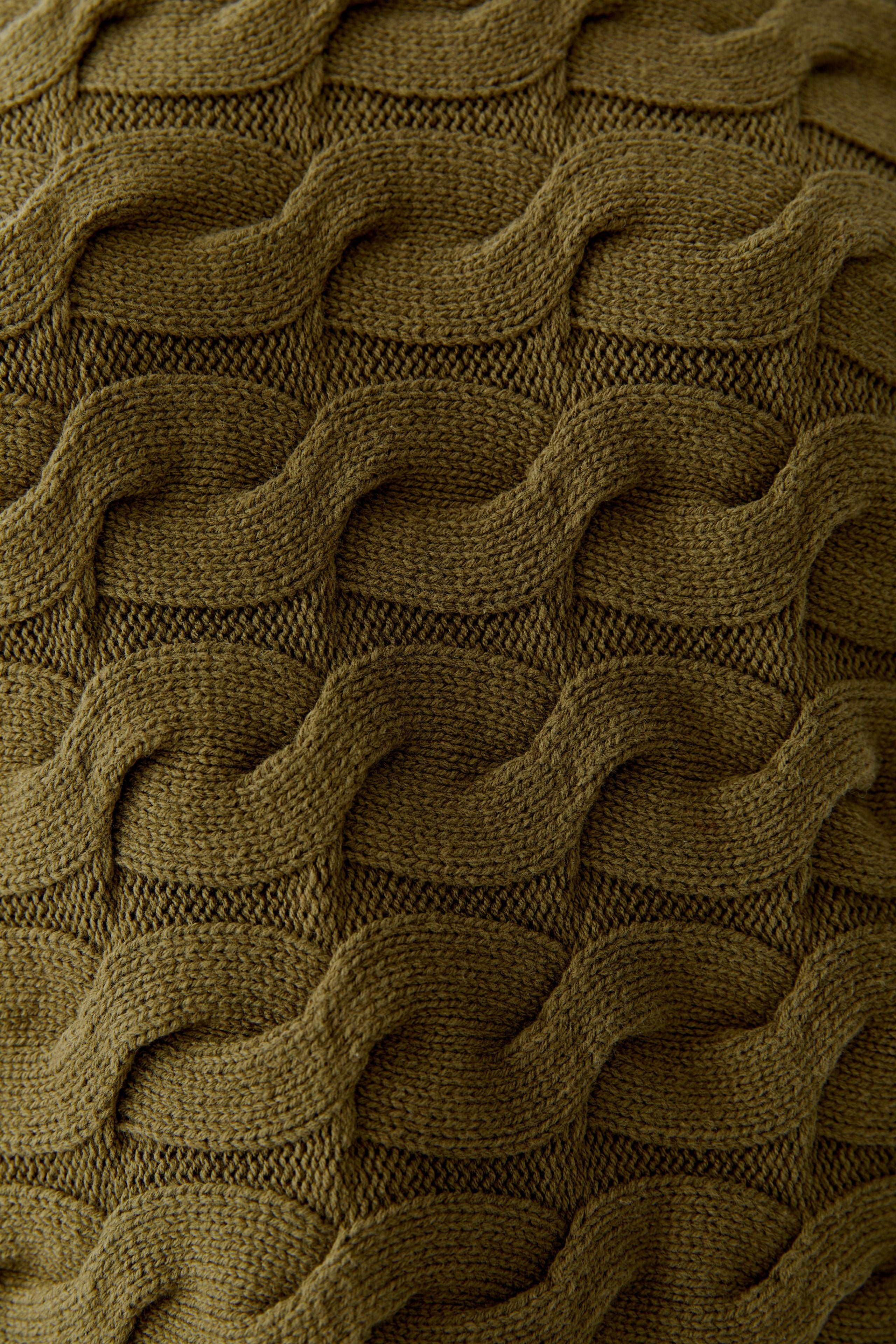 Sirah Cable Knit Jumper - Olive