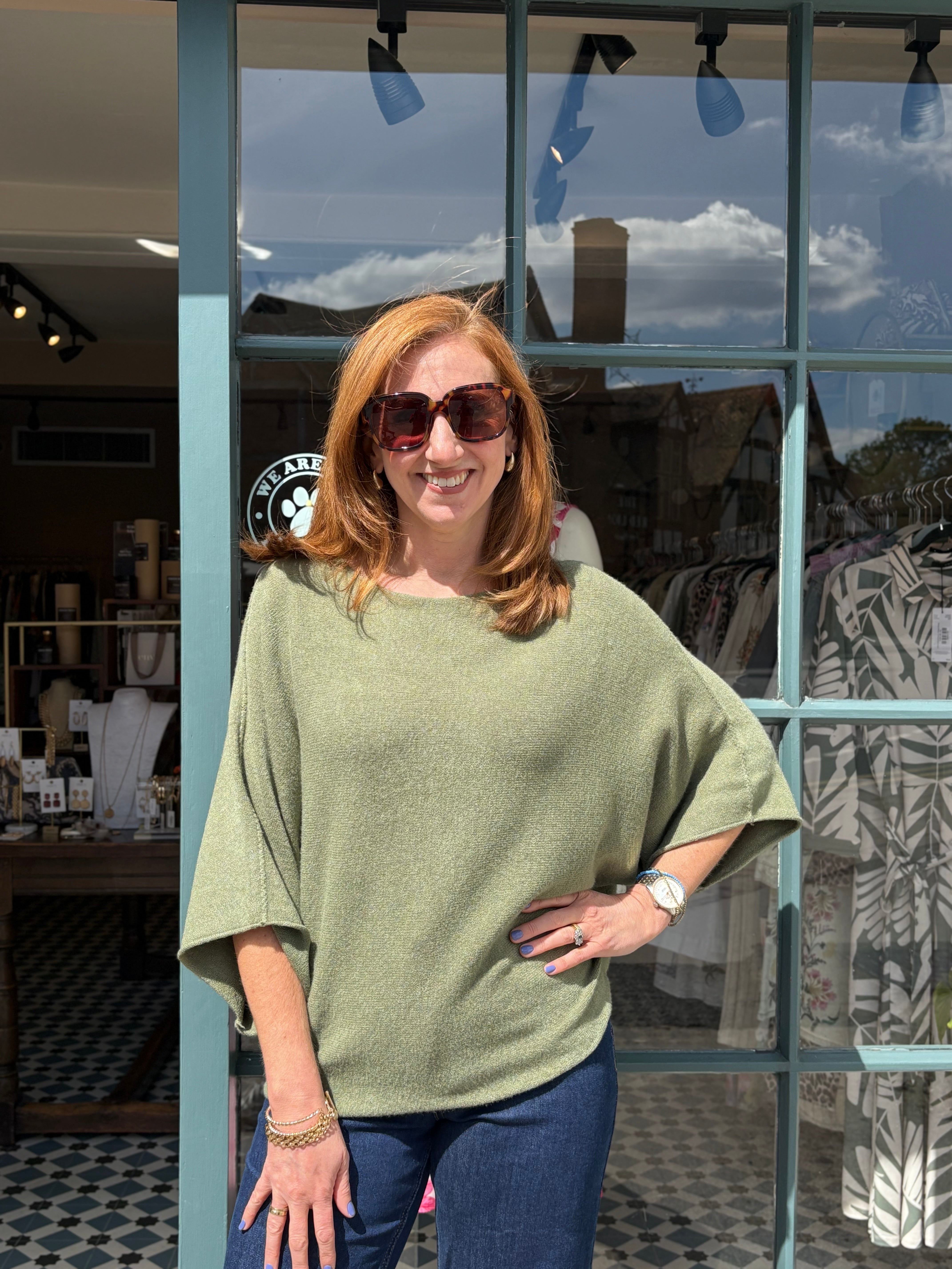 Batwing Jumper - Khaki