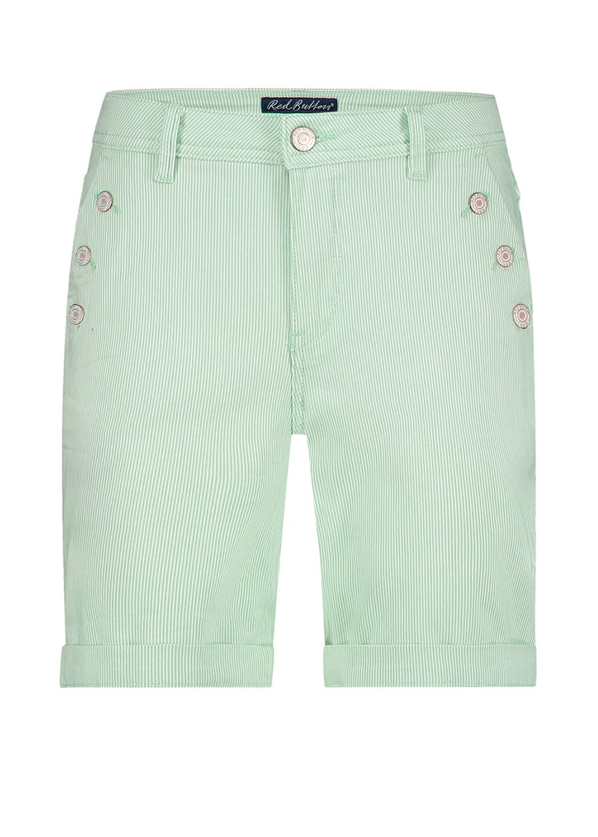 Bibette Short - Mint Stripe