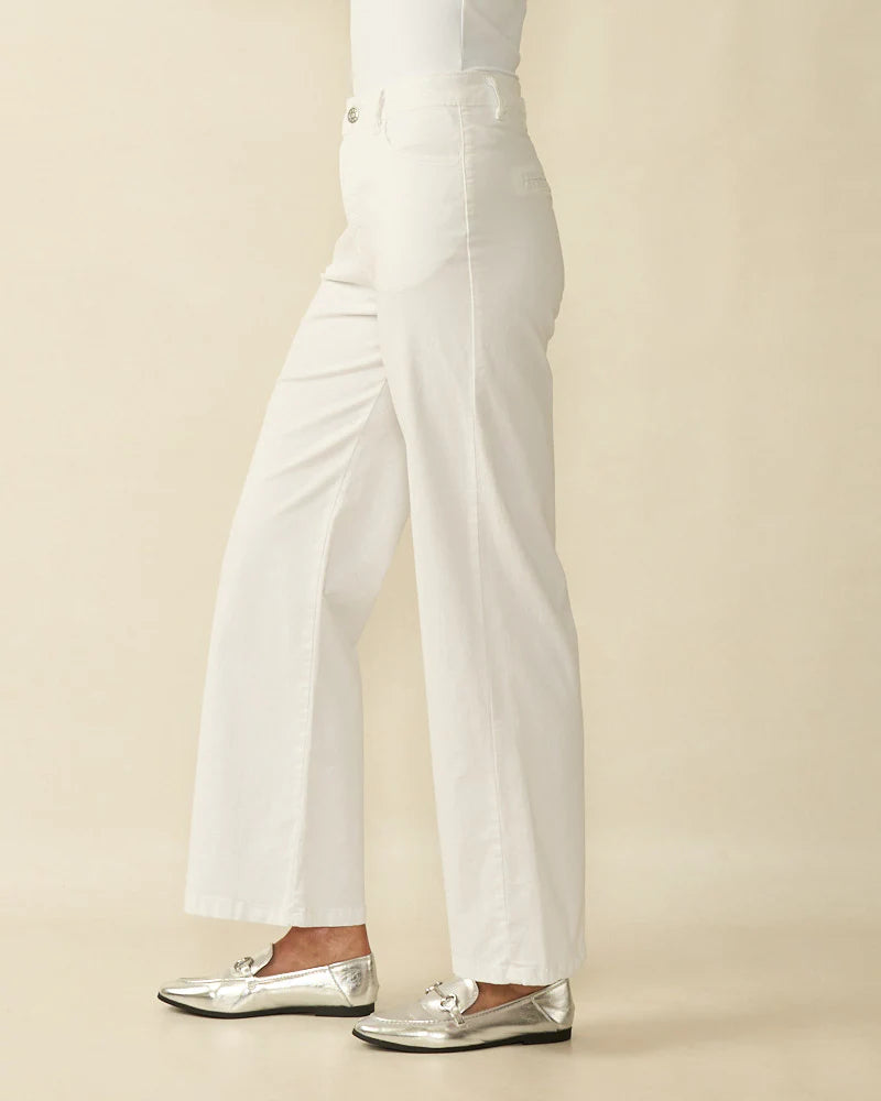 Wide Leg Trouser - White