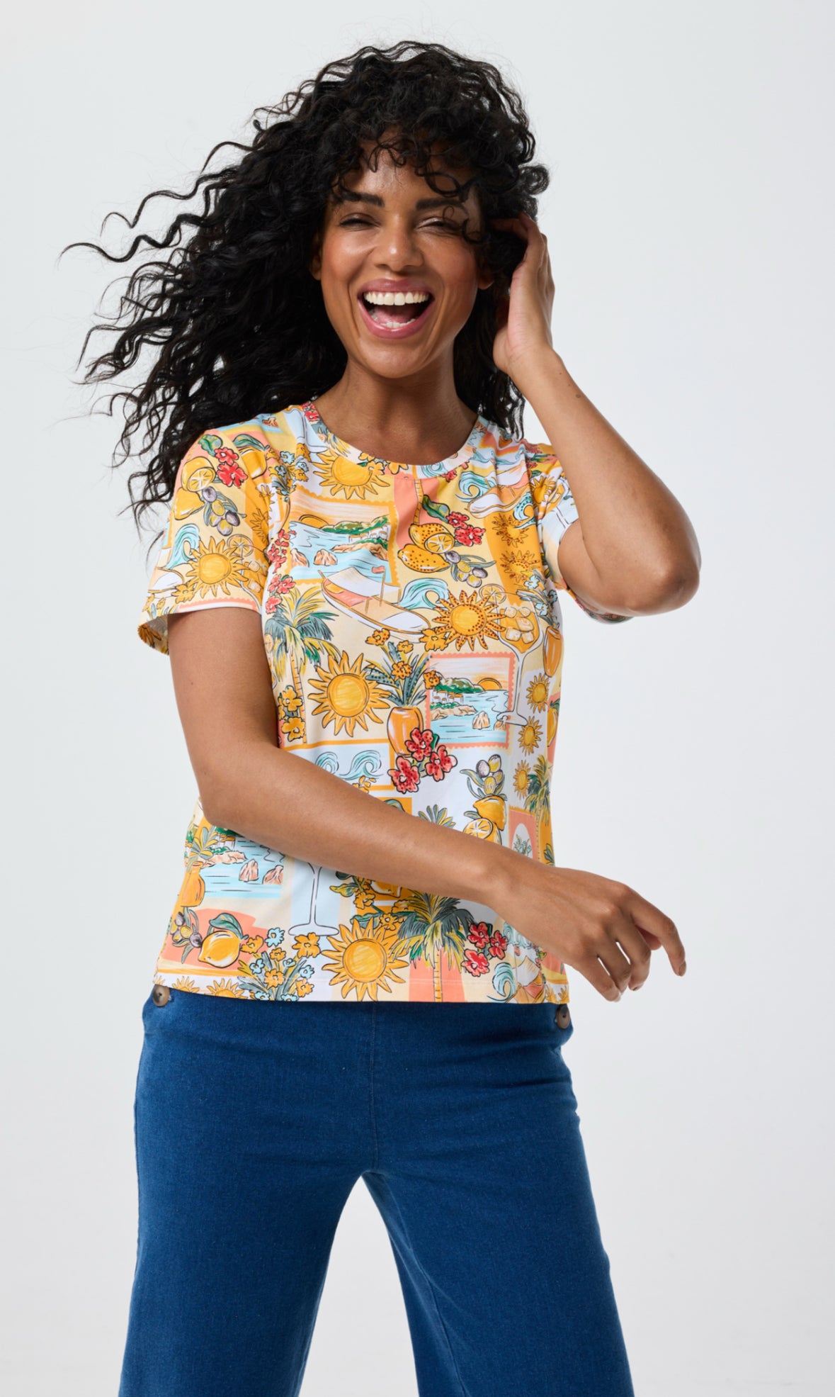 Sorrento Graphic Print T-shirt - Multicolour