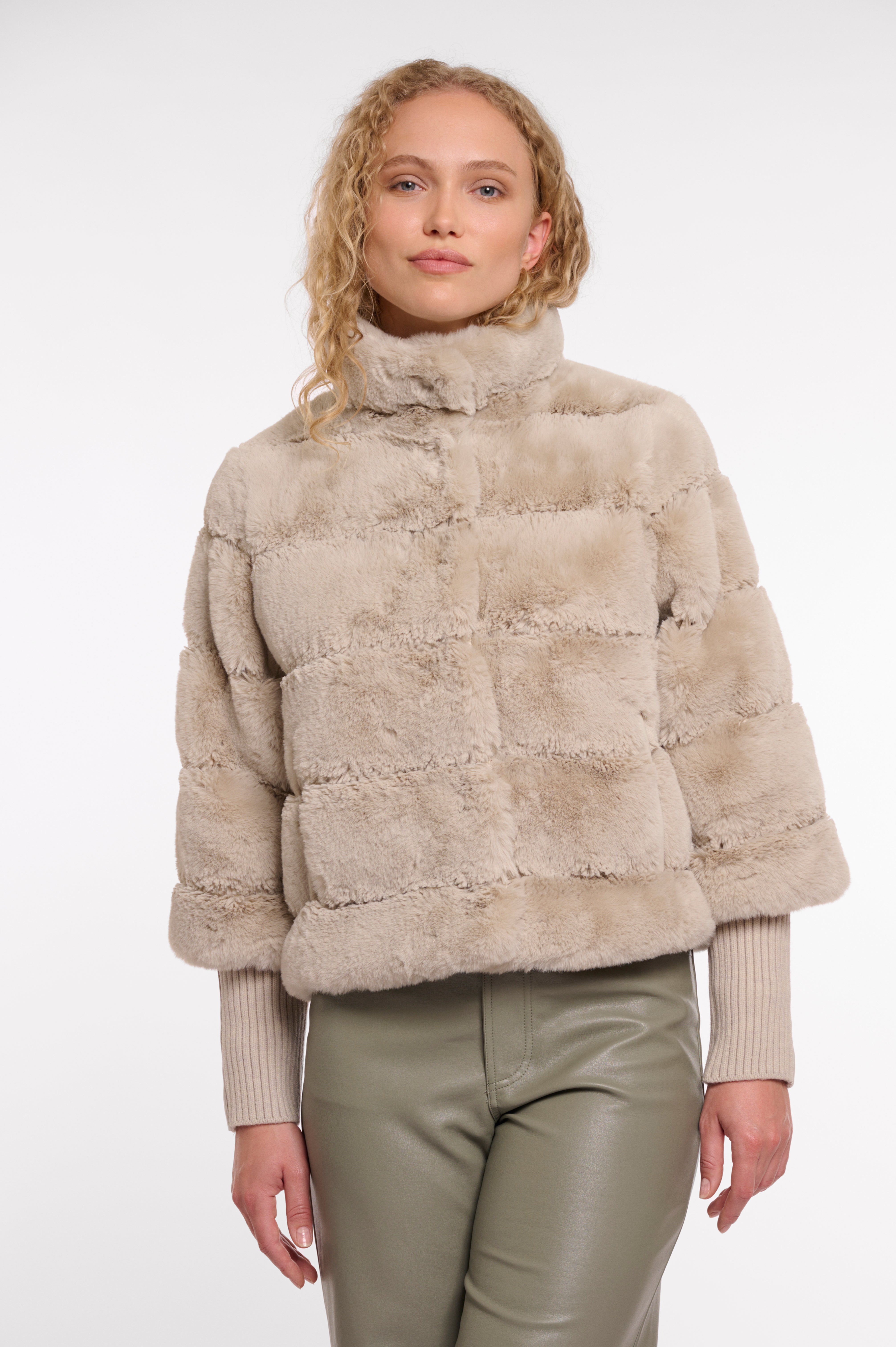 Feline Faux Fur Jacket - Birch