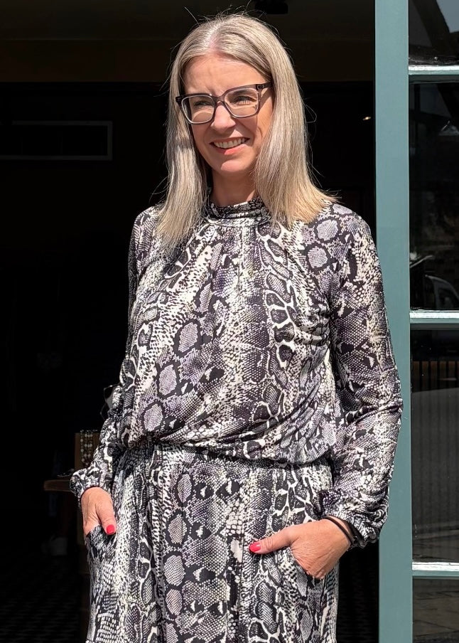 Amber Top - Snake Print