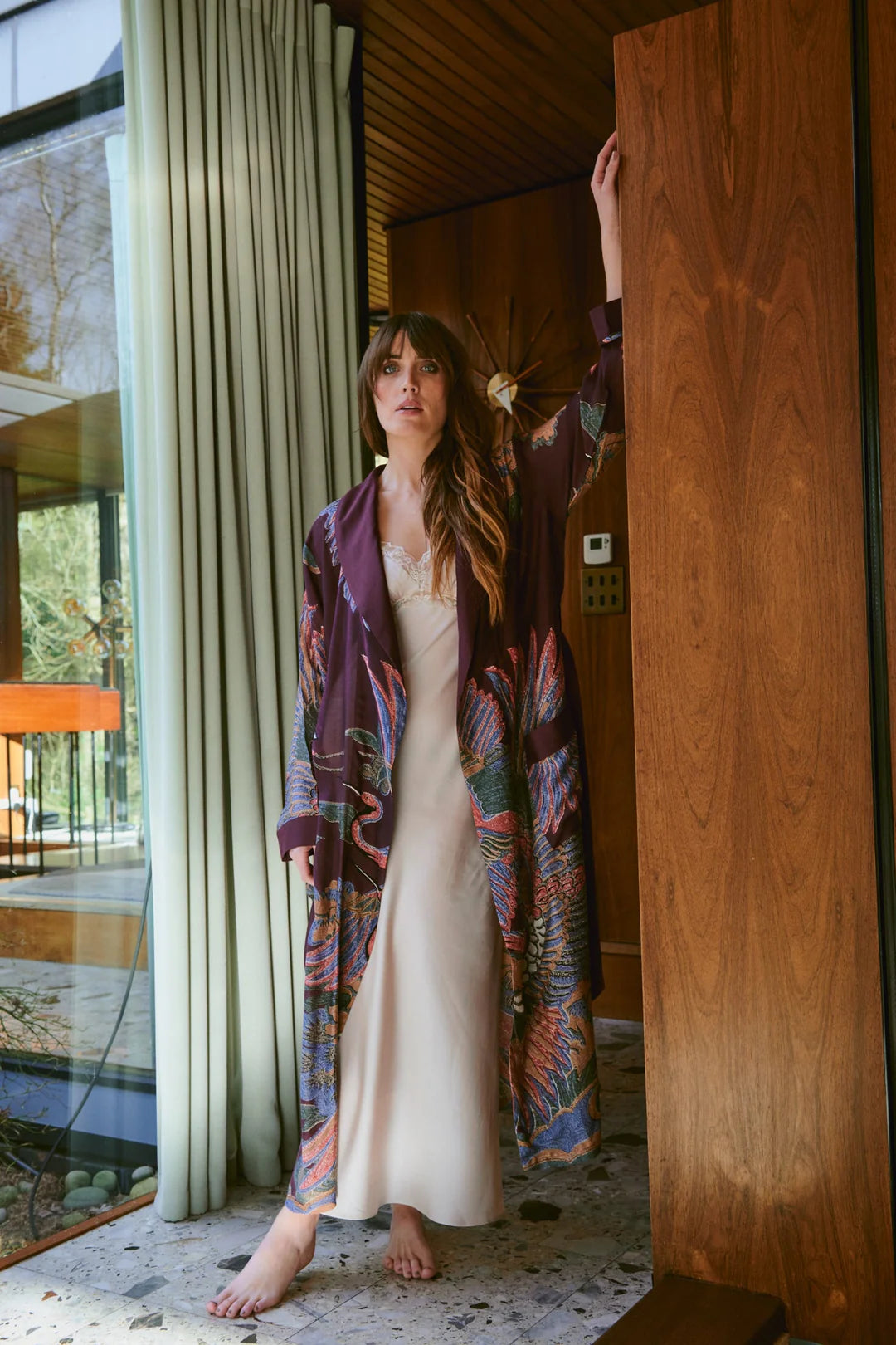 Crane Gown - Plum Mix